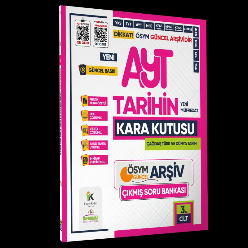 2025 YKS-AYT Sözel Tarihin Kara Kutusu 3.Cilt ÖSYM Çıkmış Soru Bankası Konu Özetli Video/PDF Çözümlü