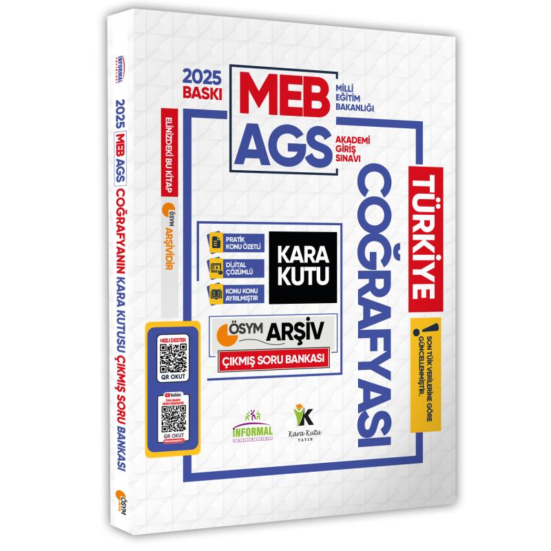 2025 MEB-AGS COĞRAFYAnın Kara Kutusu ÖSYM Çıkmış Soru Havuzu Bankası Konu Özetli Video/PDF Çözümlü
