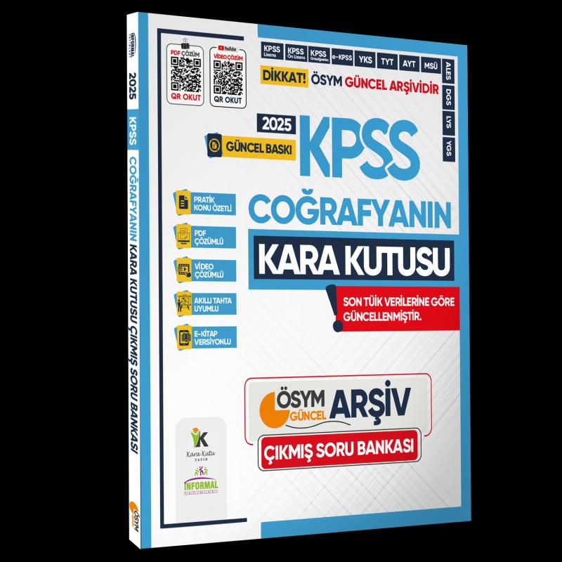2025 KPSS COĞRAFYAnın Kara Kutusu ÖSYM Çıkmış Soru Havuzu Bankası Konu Özetli Video/PDF Çözümlü