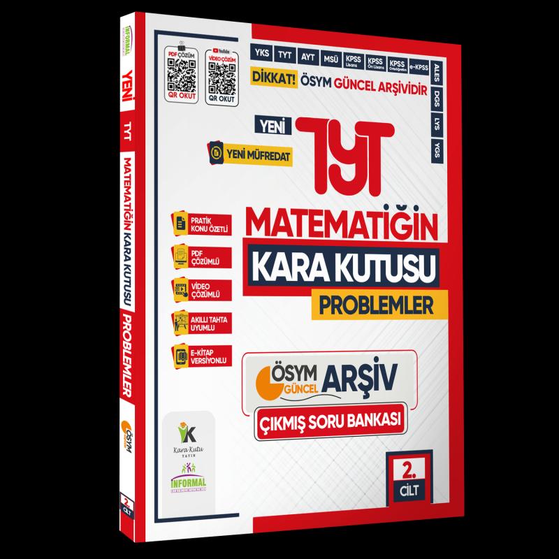 2025 YKS-TYT MATEMATİK Kara Kutu 2.Cilt PROBLEMLER ÖSYM Çıkmış Soru Bankası Video/PDF Çözümlü