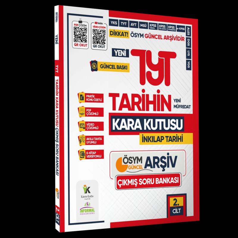 2025 YKS-TYT Tarihin Kara Kutusu 2.Cilt ÖSYM Çıkmış Soru Havuzu Bankası K. Özetli Video/PDF Çözümlü