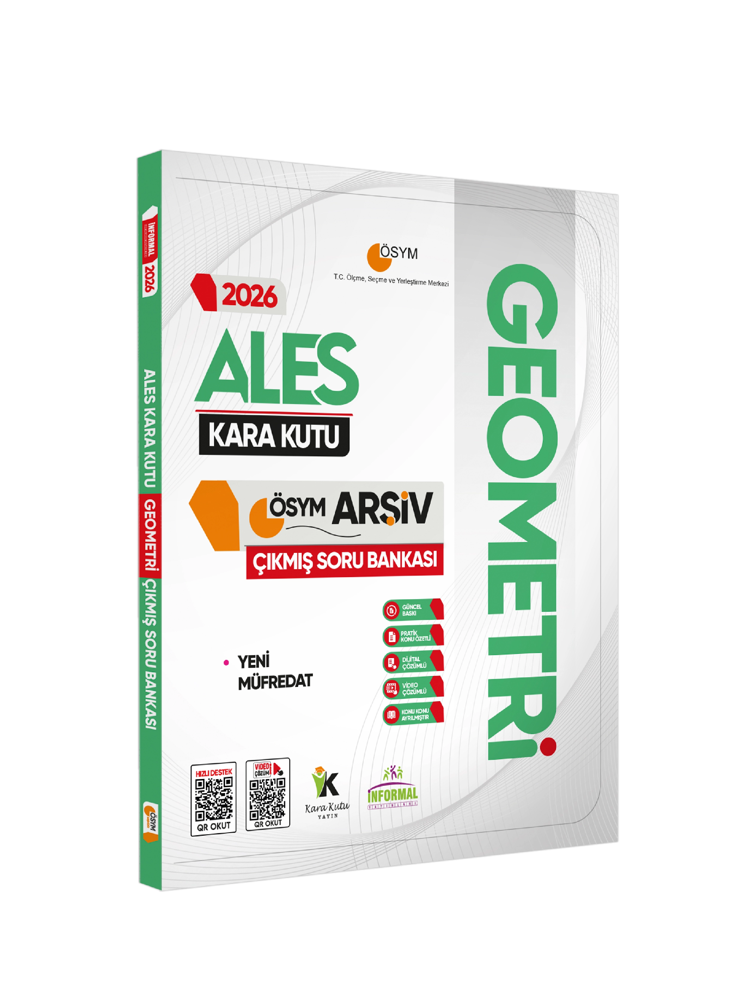 2026 ALES Kara Kutu TEK KİTAP Matematik ve Geometri ÖSYM Çıkmış Soru Bankası 2li SET Konu Özetli