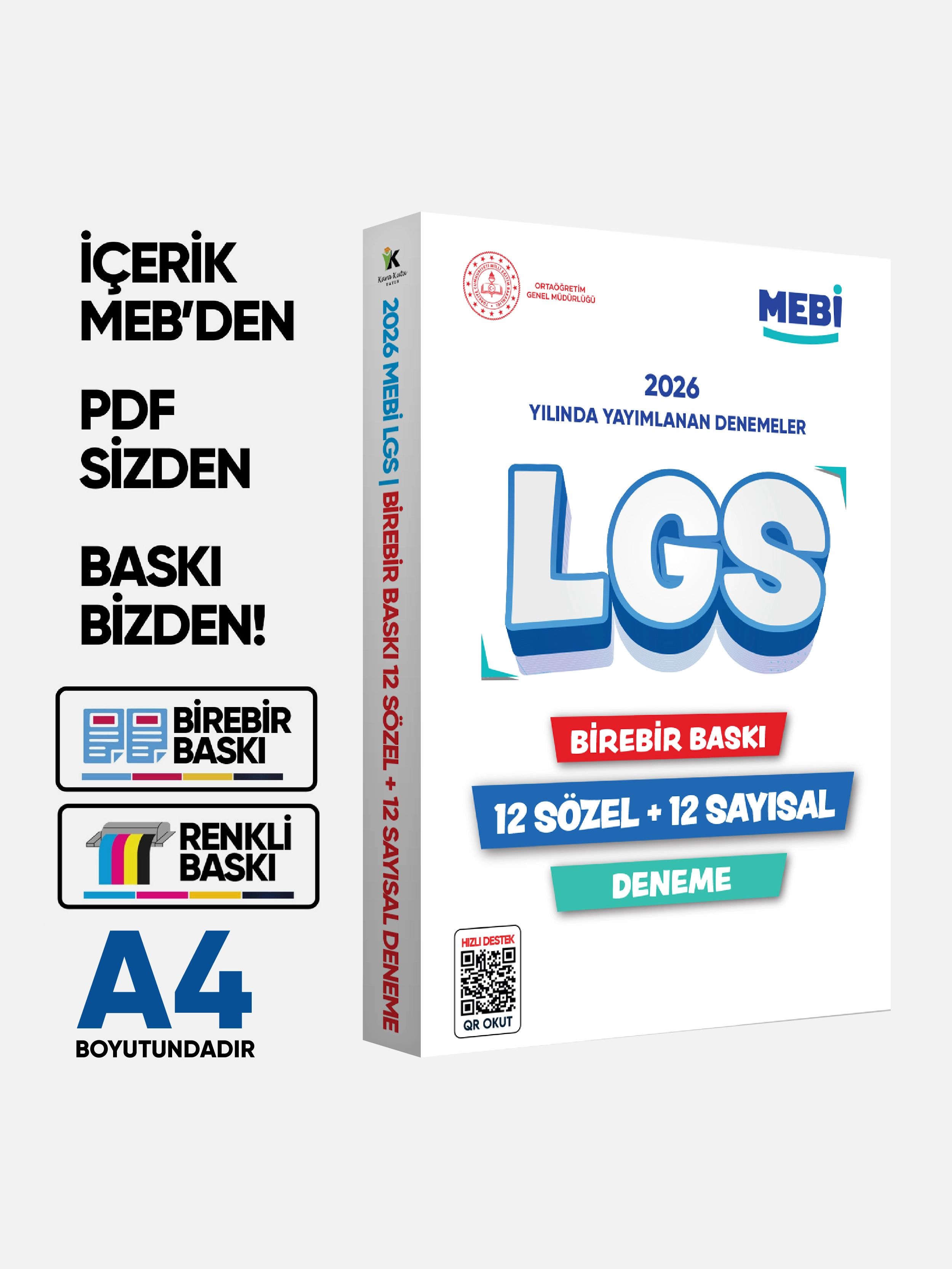 2026 LGS 8.Sınıf MEBi ONLİNE 1.2.3.4.5.6.7.8.9.10.11.12. Deneme Türkiye Geneli Paket PDF BASKI ÜCRETİ