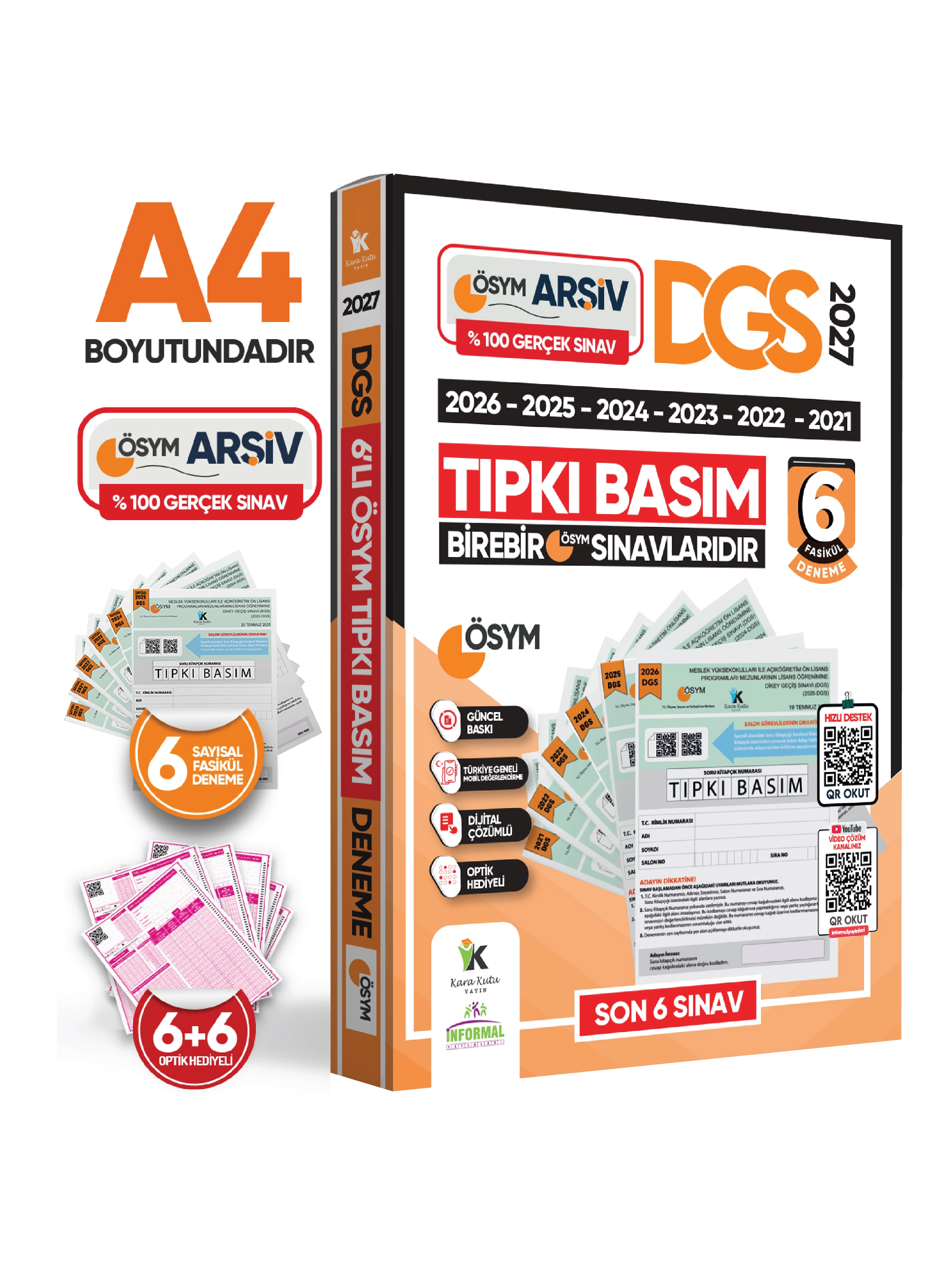 2027 DGS Çıkmış Soru Tıpkı Basım ÖSYM TAM Kitapçık SAY-SÖZ-TM 6lı Deneme D. Çözümlü Türkiye Geneli