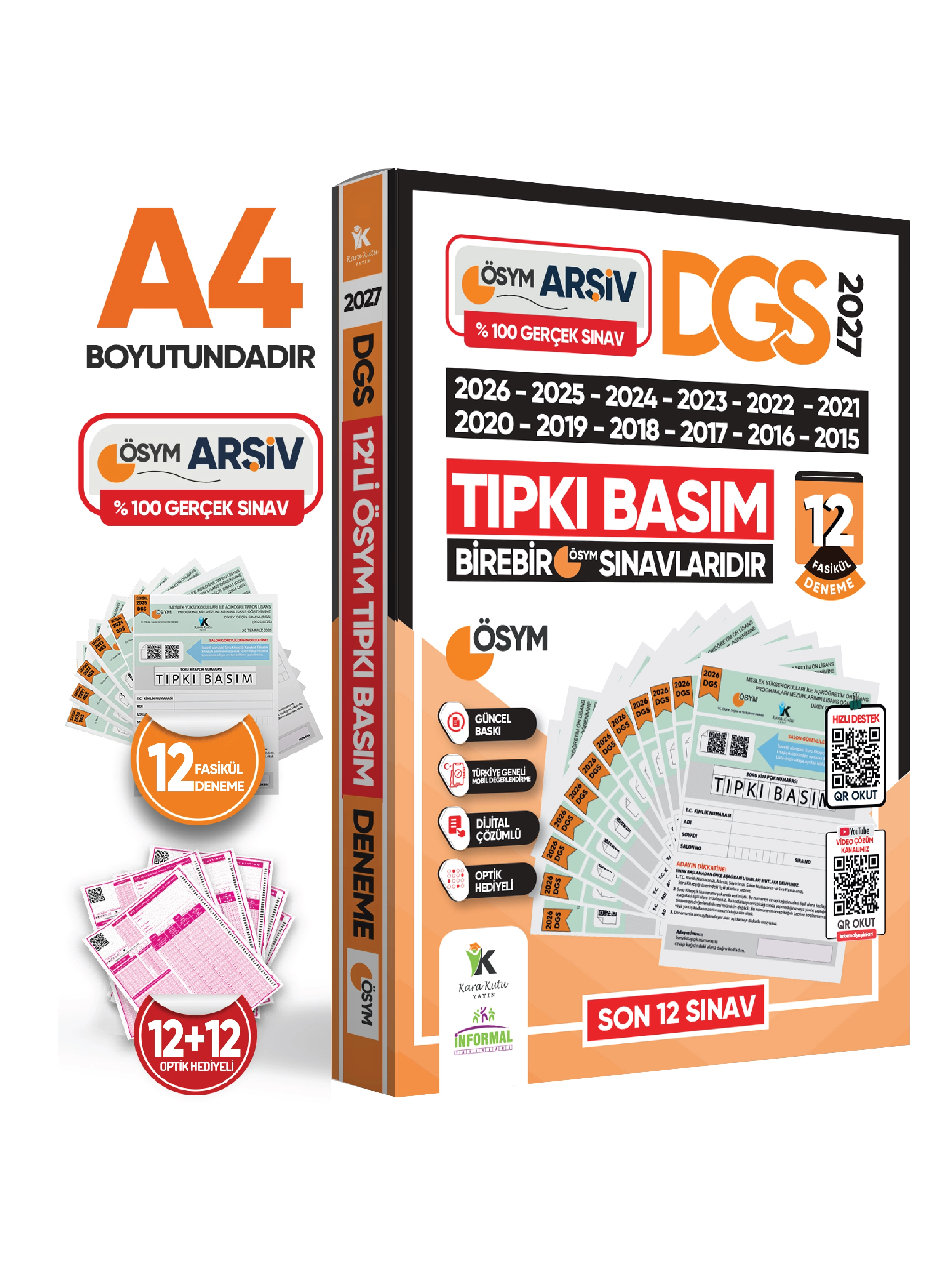 2027 DGS Çıkmış Soru Tıpkı Basım ÖSYM TAM Kitapçık SAY-SÖZ-TM 12li Deneme D. Çözümlü Türkiye Geneli