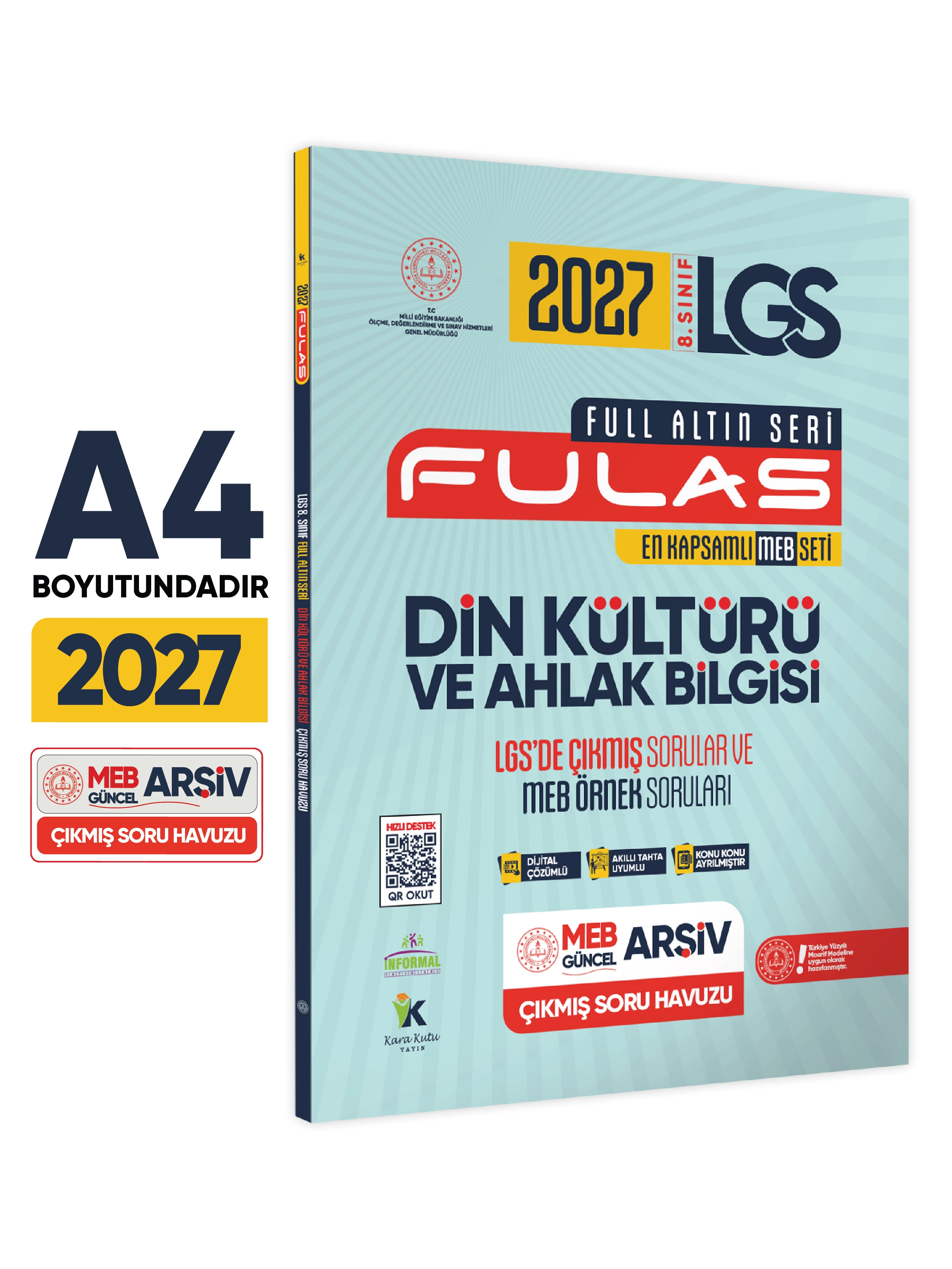 2027 8.Sınıf Full LGS Altın Seri FULAS DİN KÜLTÜRÜ ve AHLAK BİLGİSİ Çıkmış Soru Bankası Modüler Set