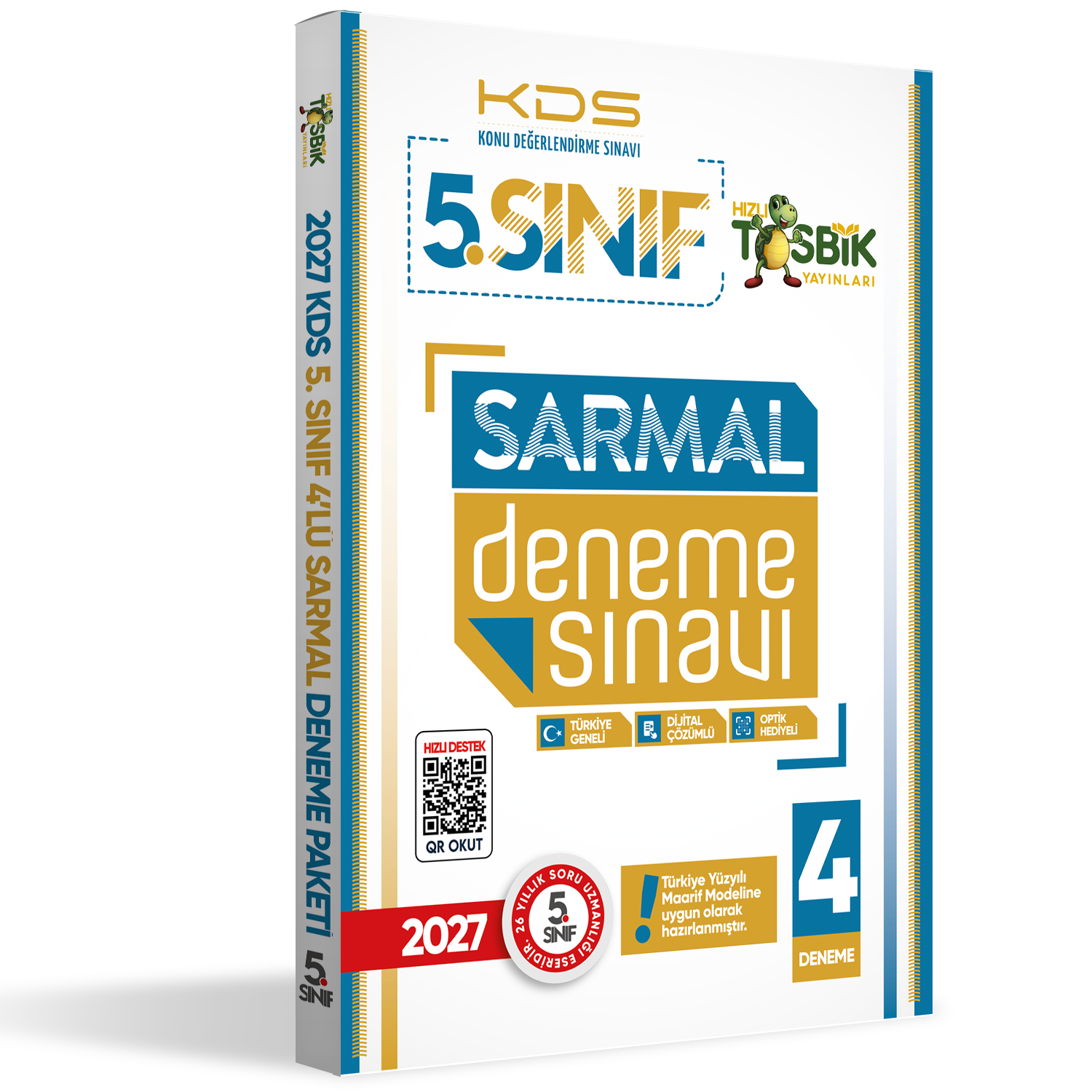 2027 5.Sınıf Yeni Sistem KDS SARMAL Deneme Paketi 4lü Türkiye Geneli D.Çözümlü Hızlı Tosbik Yayın