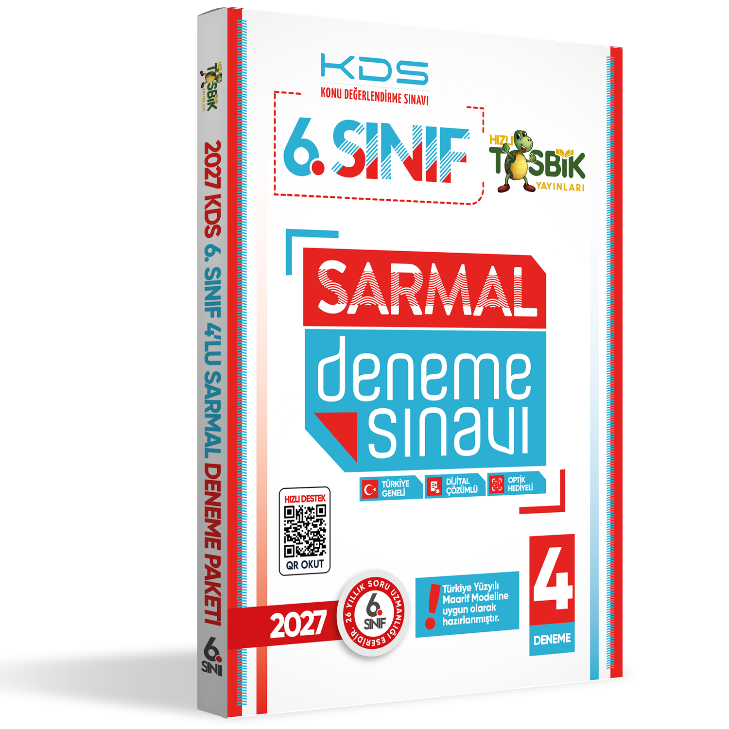 2027 6.Sınıf Yeni Sistem KDS SARMAL Deneme Paketi 4lü Türkiye Geneli D.Çözümlü Hızlı Tosbik Yayın