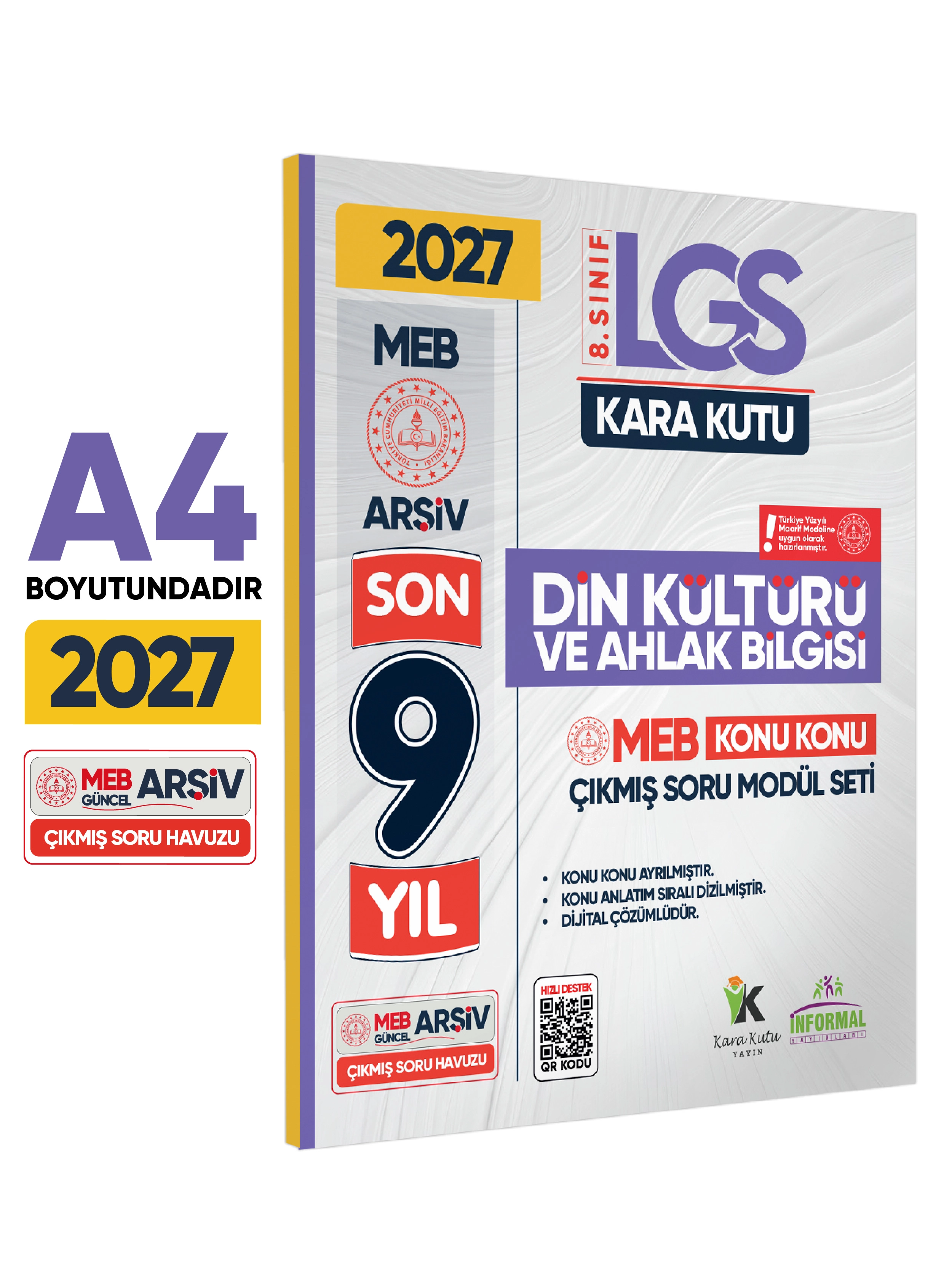 2027 LGS 8.Sınıf DİN KÜLTÜRÜ Karakutu MEB Çıkmış Soru Modülü Video/PDF Çözümlü Konu Konu Son 9 Yıl