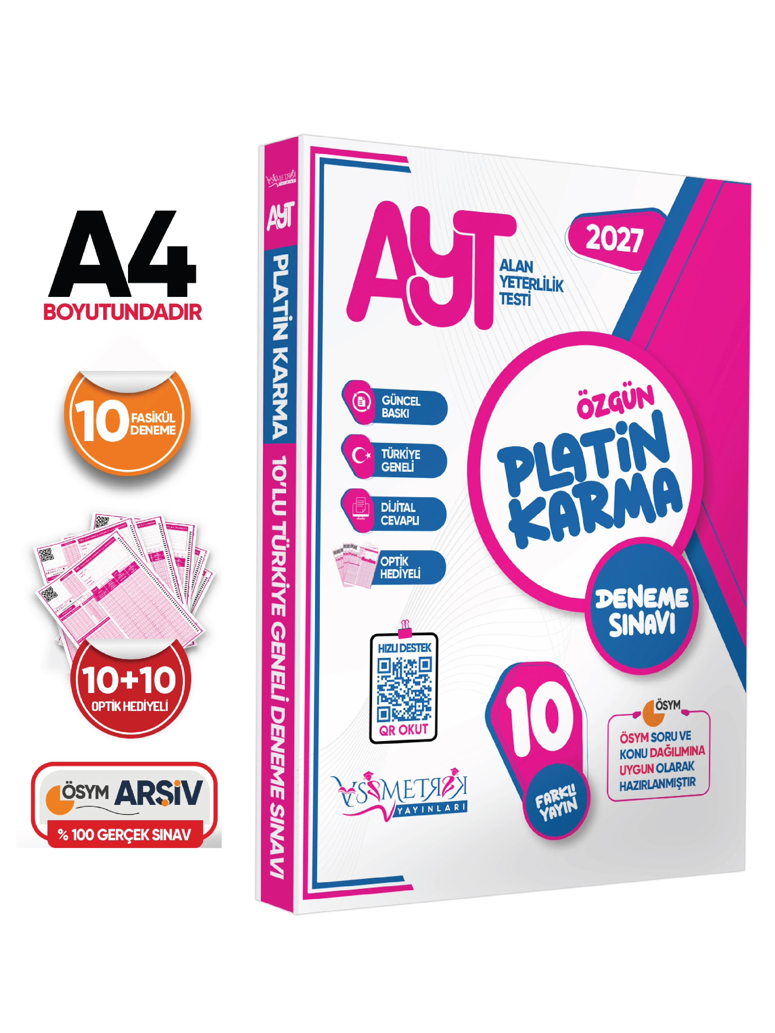 2027 YKS-AYT Platin Karma Yayınlar Kurumsal 10lu Paket Deneme Sınavı Türkiye Geneli