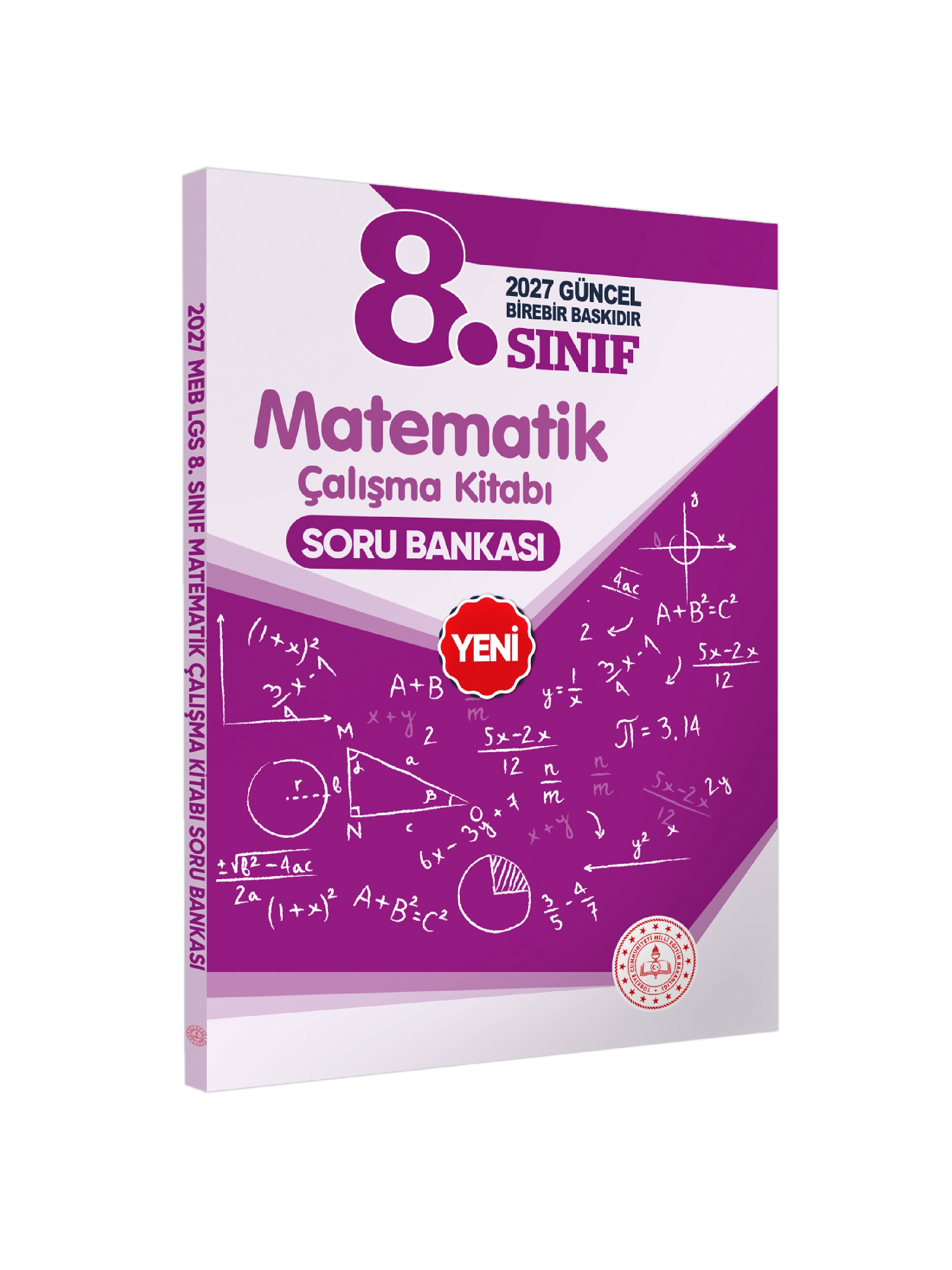 2027 8.Sınıf LGS Matematik MEB Çalışma Kitabı Soru Bankası (Renkli Baskı A4 Boyutlu) BASKI ÜCRETİ