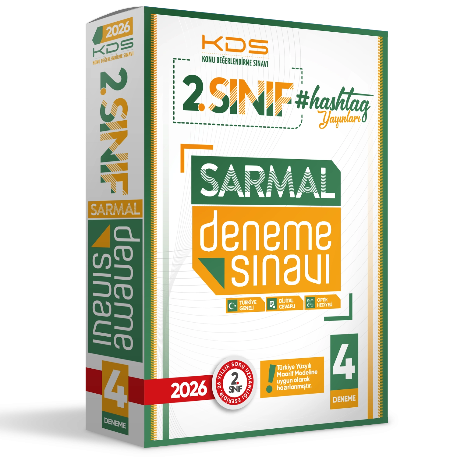 2026 2.Sınıf Maarif Modeli Hashtag Yayınları 4lü SARMAL Özgün Deneme Paketi