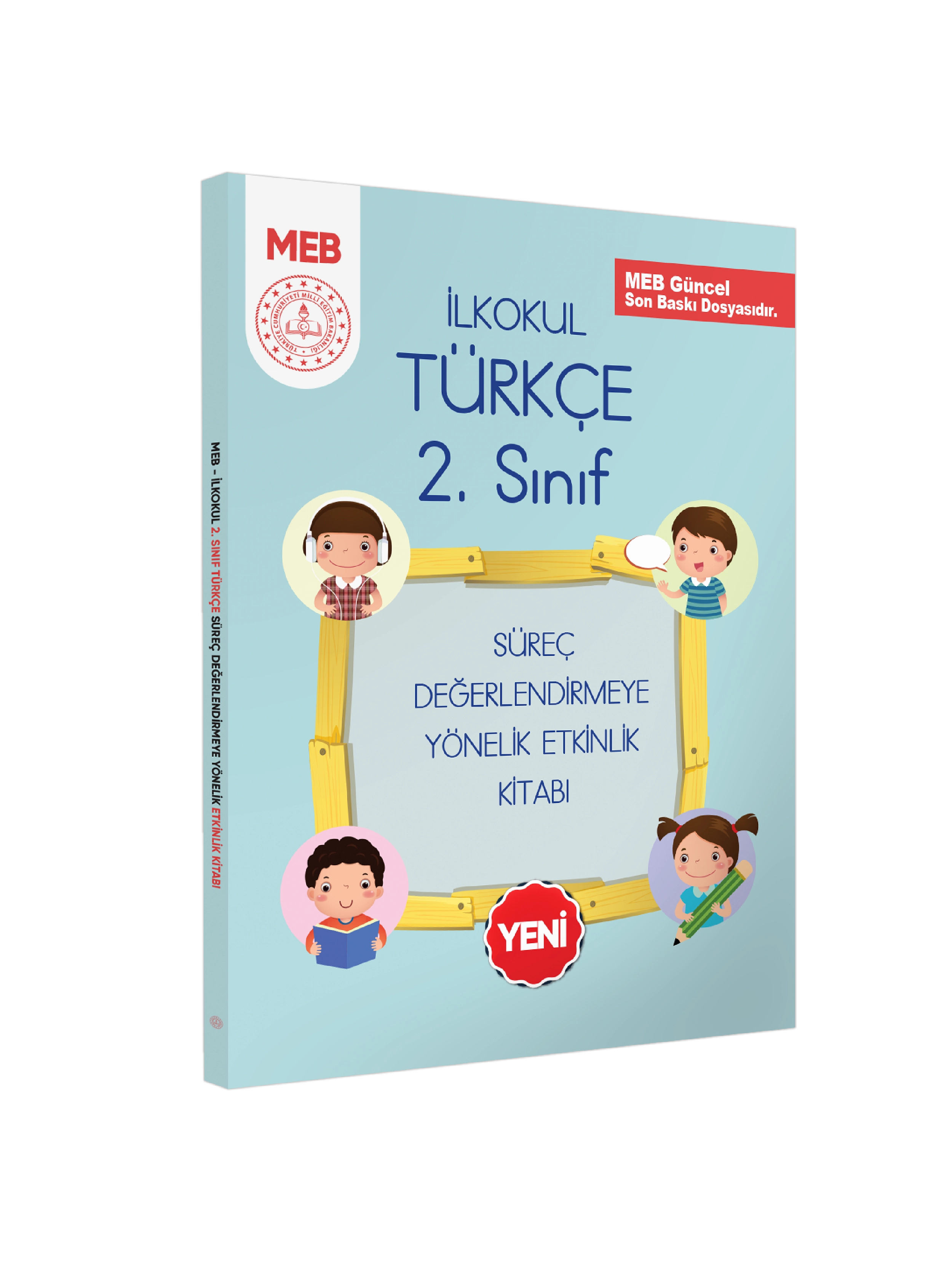 MEB İlkokul 2.Sınıf Türkçe Süreç Değerlendirmeye Yönelik Etkinlik Kitabı (Renkli)BASKI ÜCRETİ
