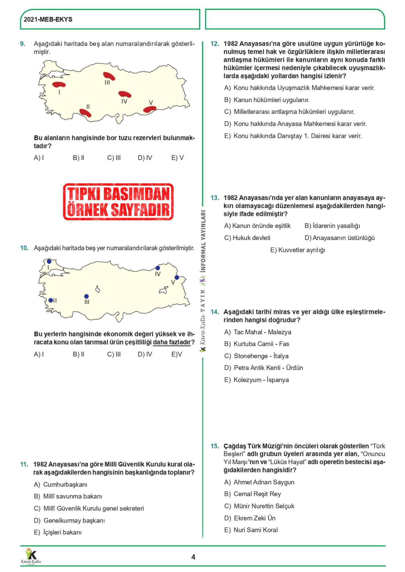 2027 MEB EKYS ÖSYM Çıkmış Soru Tıpkı Basım Deneme Paketi 8li Türkiye Geneli Soru Kitapçıkları