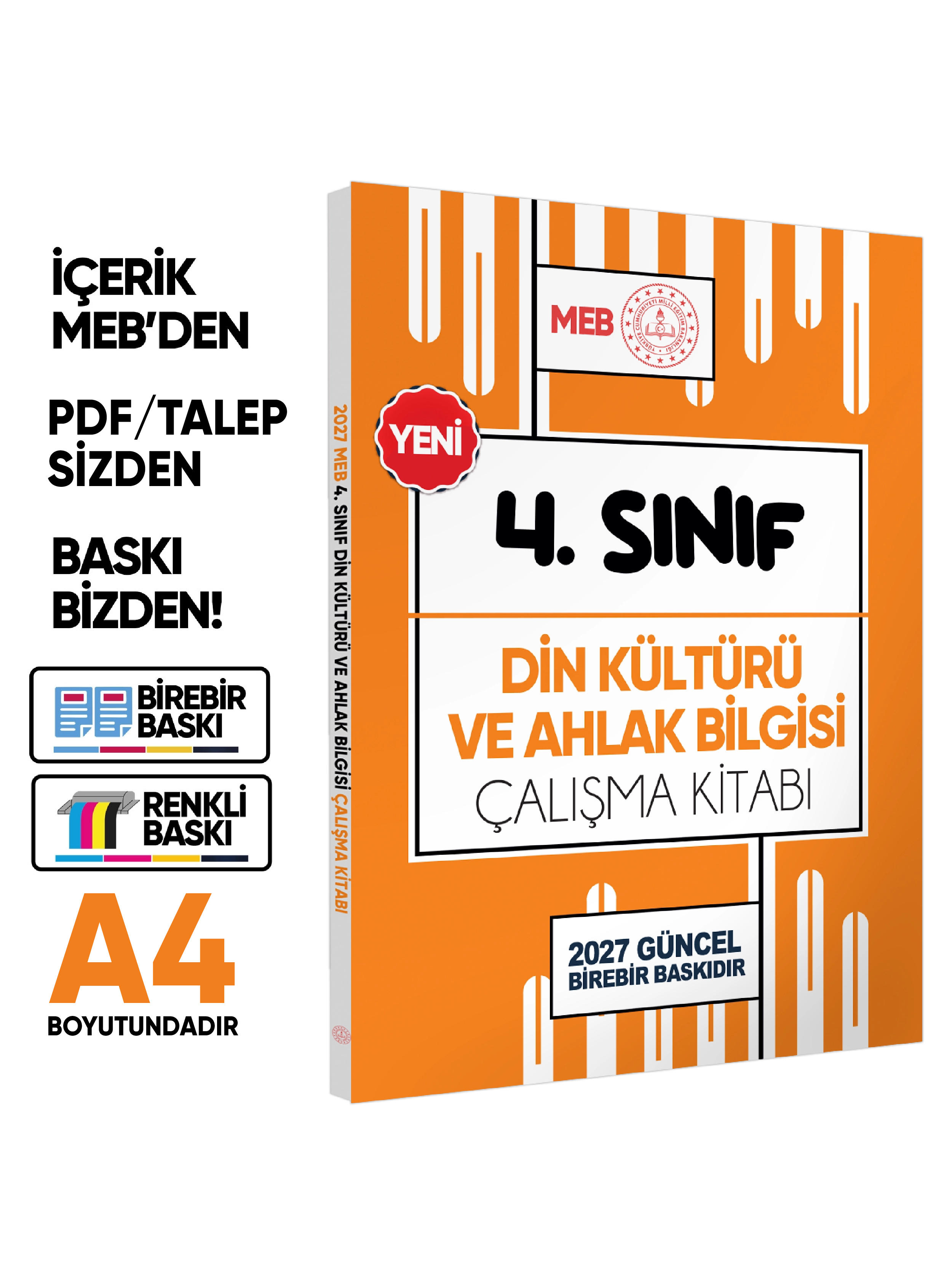 2027 MEB İlkokul 4.Sınıf Çalışma Kitabı Çalışma Soruları ve Deneme Paketi Tam Paket BASKI ÜCRETİ