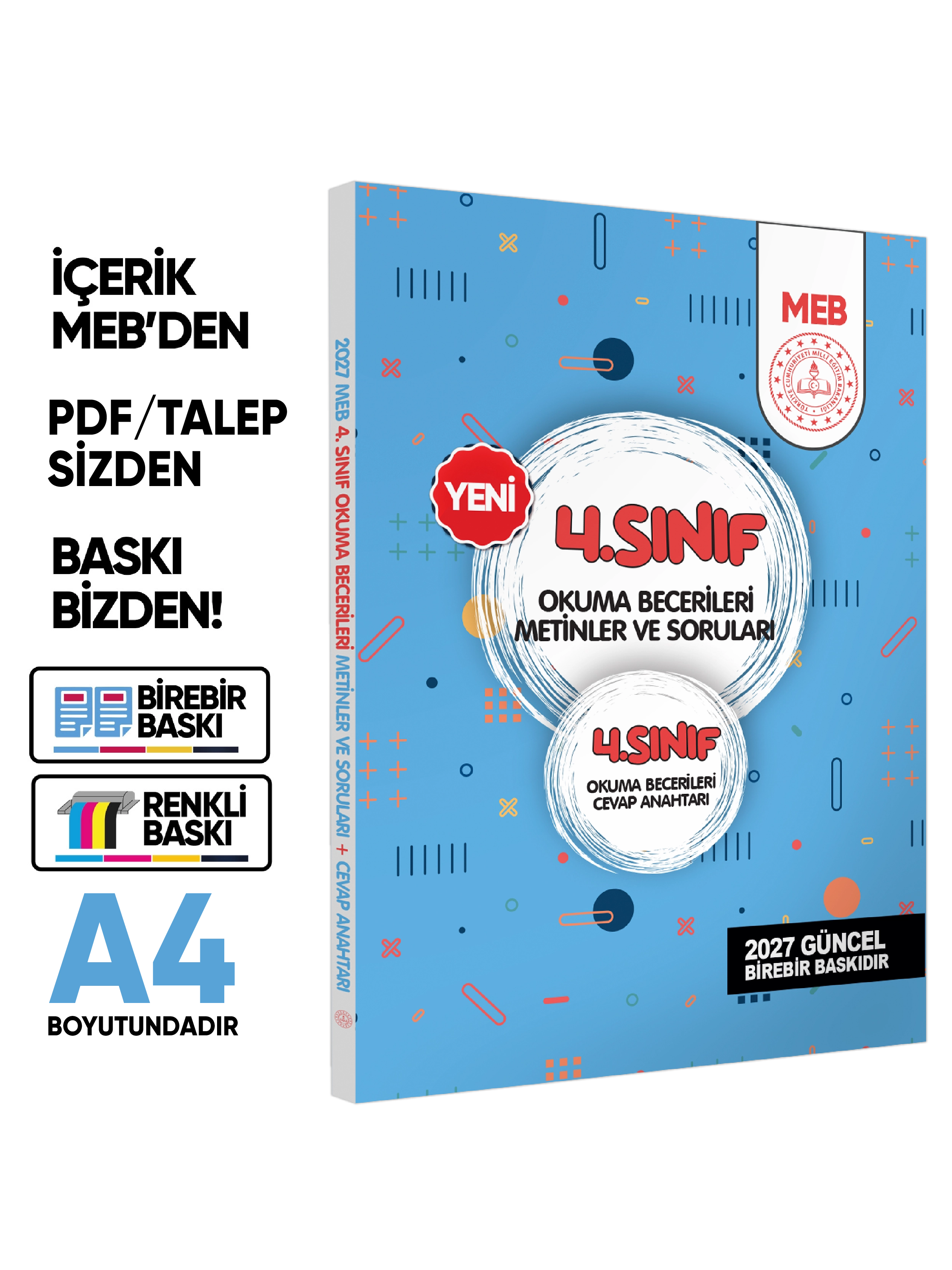 2027 MEB İlkokul 4.Sınıf Çalışma Kitabı Çalışma Soruları ve Deneme Paketi Tam Paket BASKI ÜCRETİ