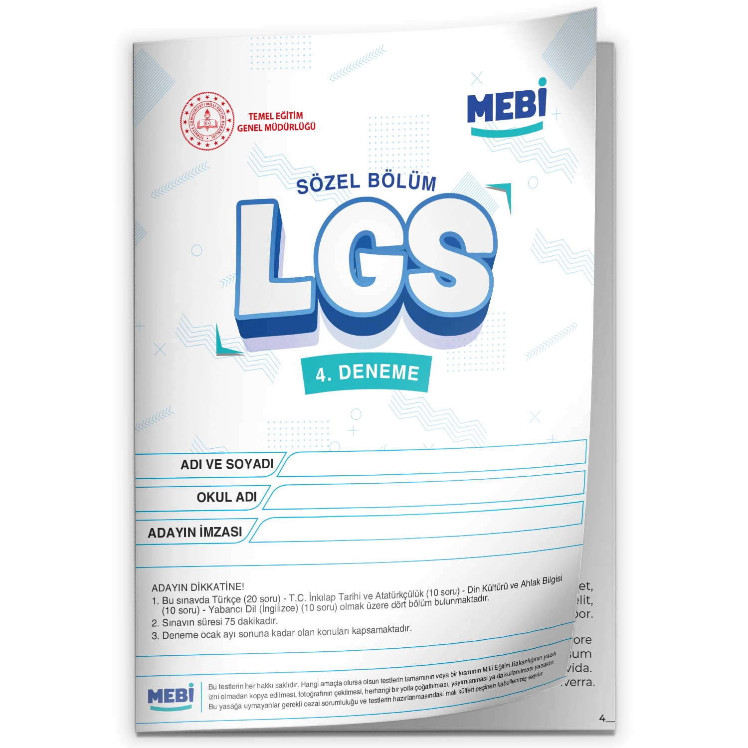2027 LGS 8.Sınıf MEBi ONLİNE 1.2.3.4.5.6.7.8.9.10.11.12.Deneme Türkiye Geneli Paket PDF BASKI ÜCRETİ