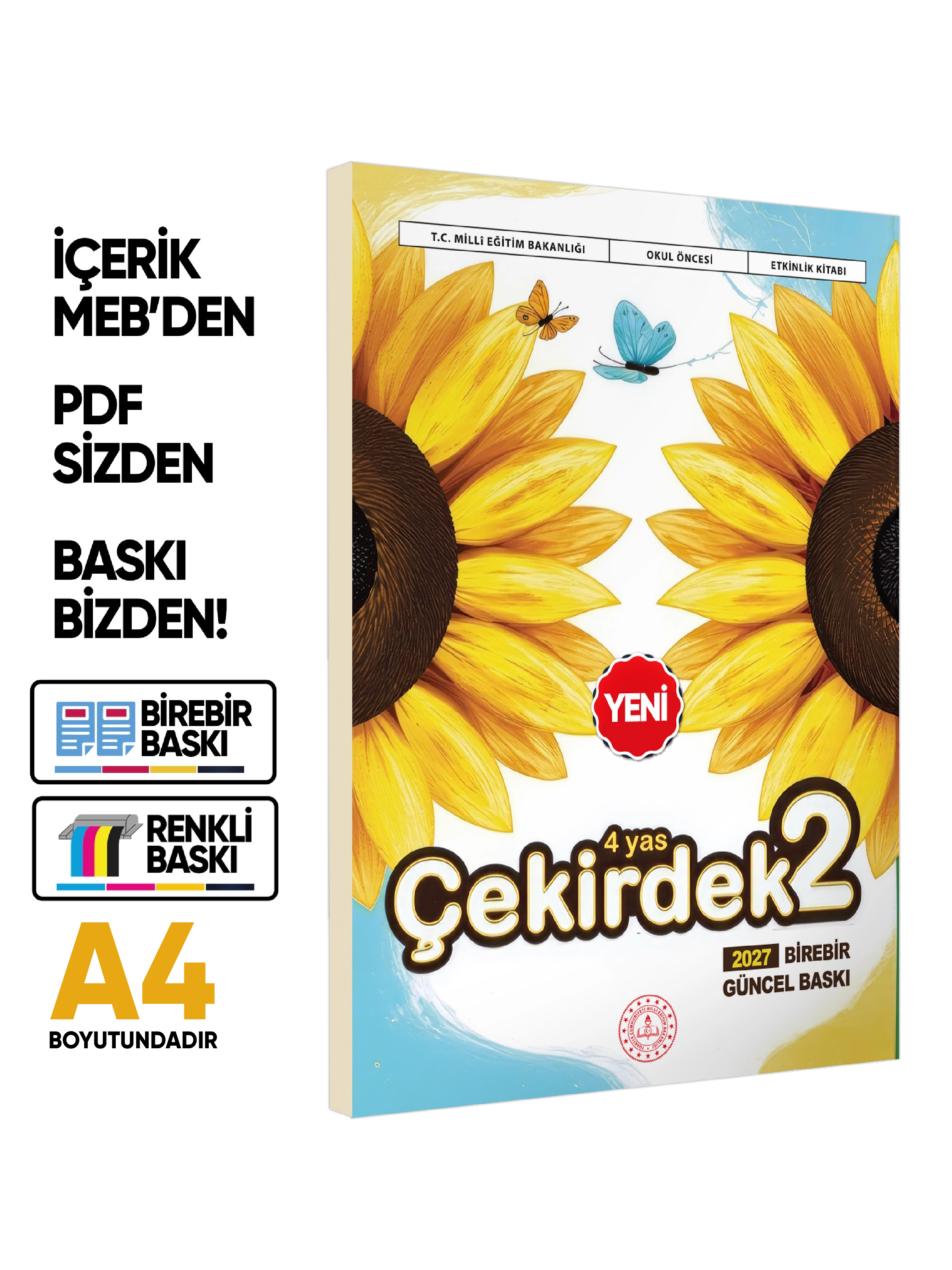 4 Yaş Okul Öncesi MEB Etkinlik Kitabı Çekirdek 3’lü Set Eğlenceli ve Öğretici Aktiviteler BASKI ÜCRETİ