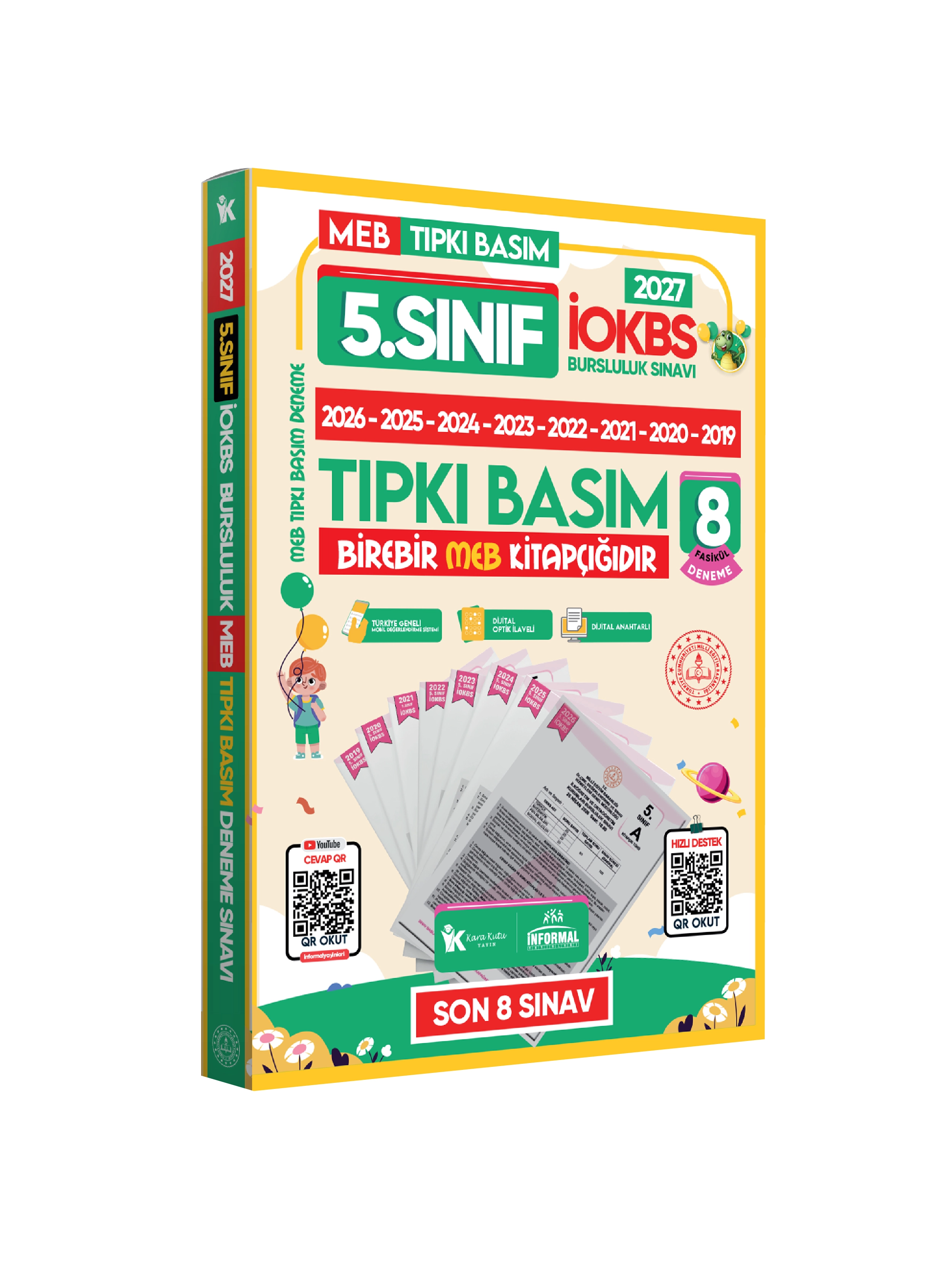 2027 5.Sınıf YENİ SİSTEM İOKBS BURSLULUK ALTIN PAKET Deneme Seti ve Çıkmış Soru Bankası Çözümlü