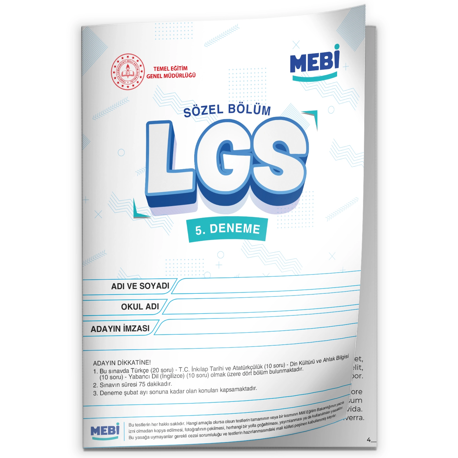 2027 LGS 8.Sınıf MEBi ONLİNE 1.2.3.4.5.6.7.8.9.10.11.12.Deneme Türkiye Geneli Paket PDF BASKI ÜCRETİ