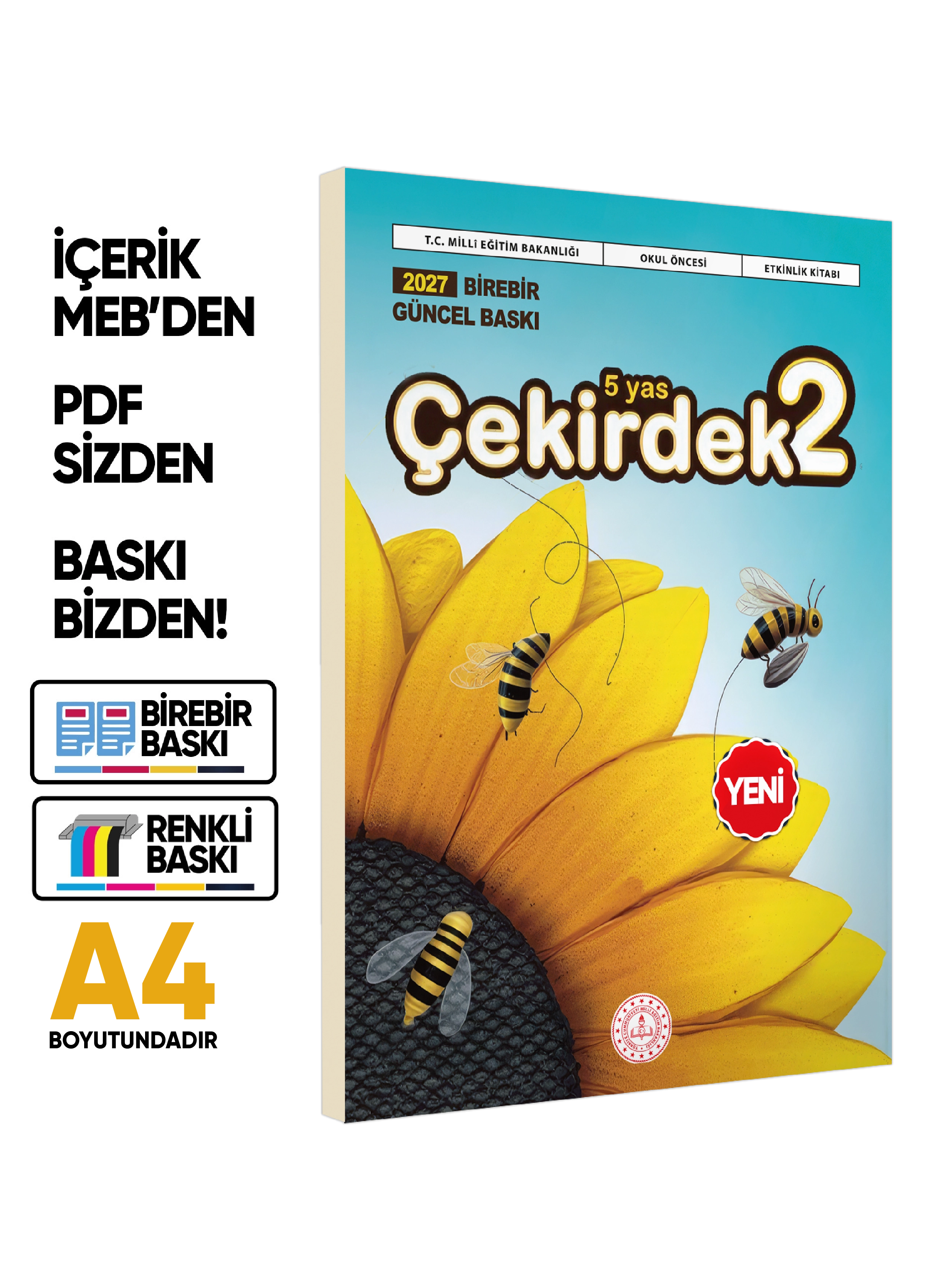 5 Yaş Okul Öncesi MEB Etkinlik Kitabı Çekirdek 4’lü Set Eğlenceli ve Öğretici Aktiviteler BASKI ÜCRETİ