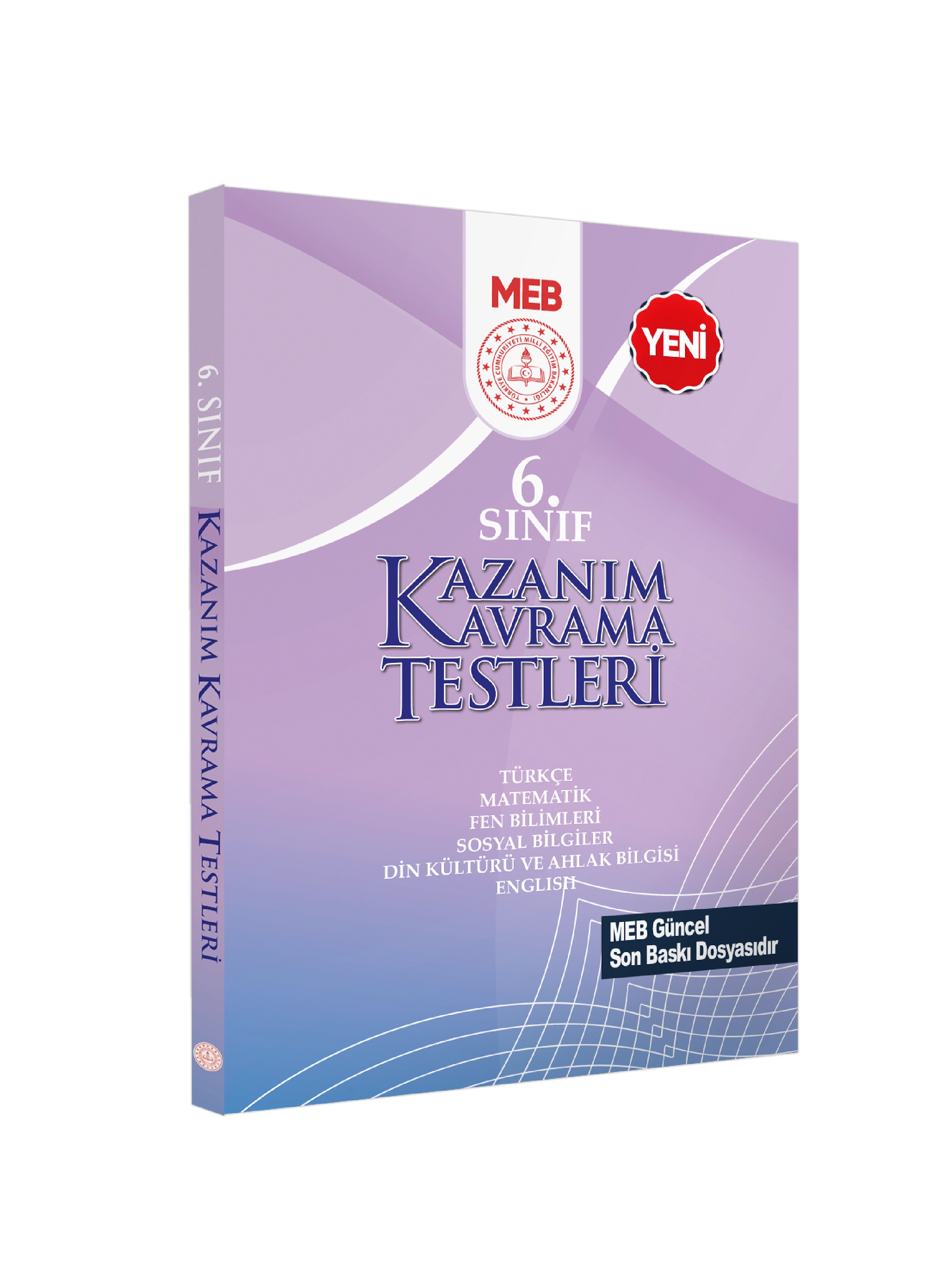 6.Sınıf MEB Tüm Dersler Kazanım Kavrama Testleri KKT Yaprak Test Kitabı BASKI ÜCRETİ