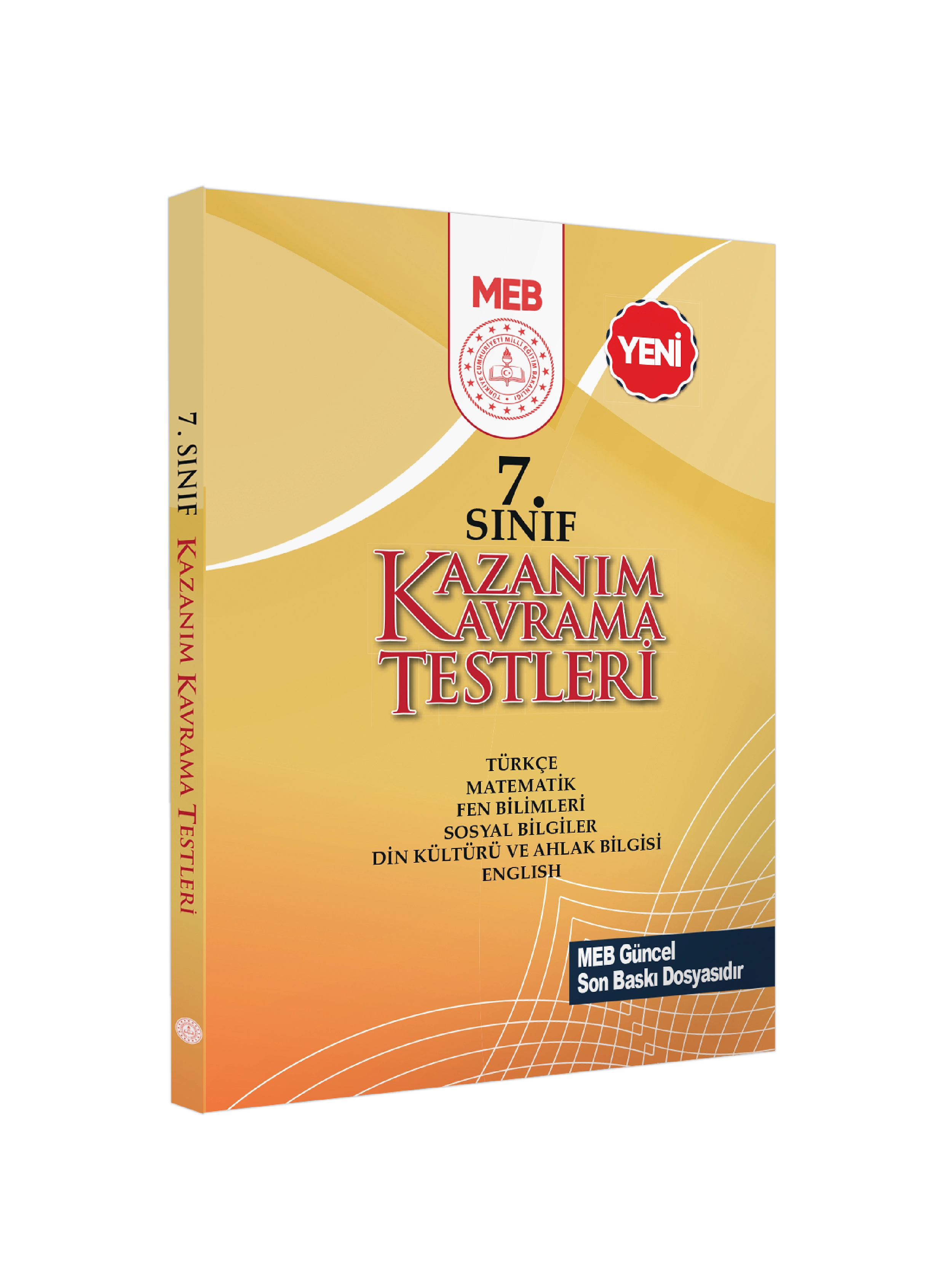 7.Sınıf MEB Tüm Dersler Kazanım Kavrama Testleri KKT Yaprak Test Kitabı BASKI ÜCRETİ