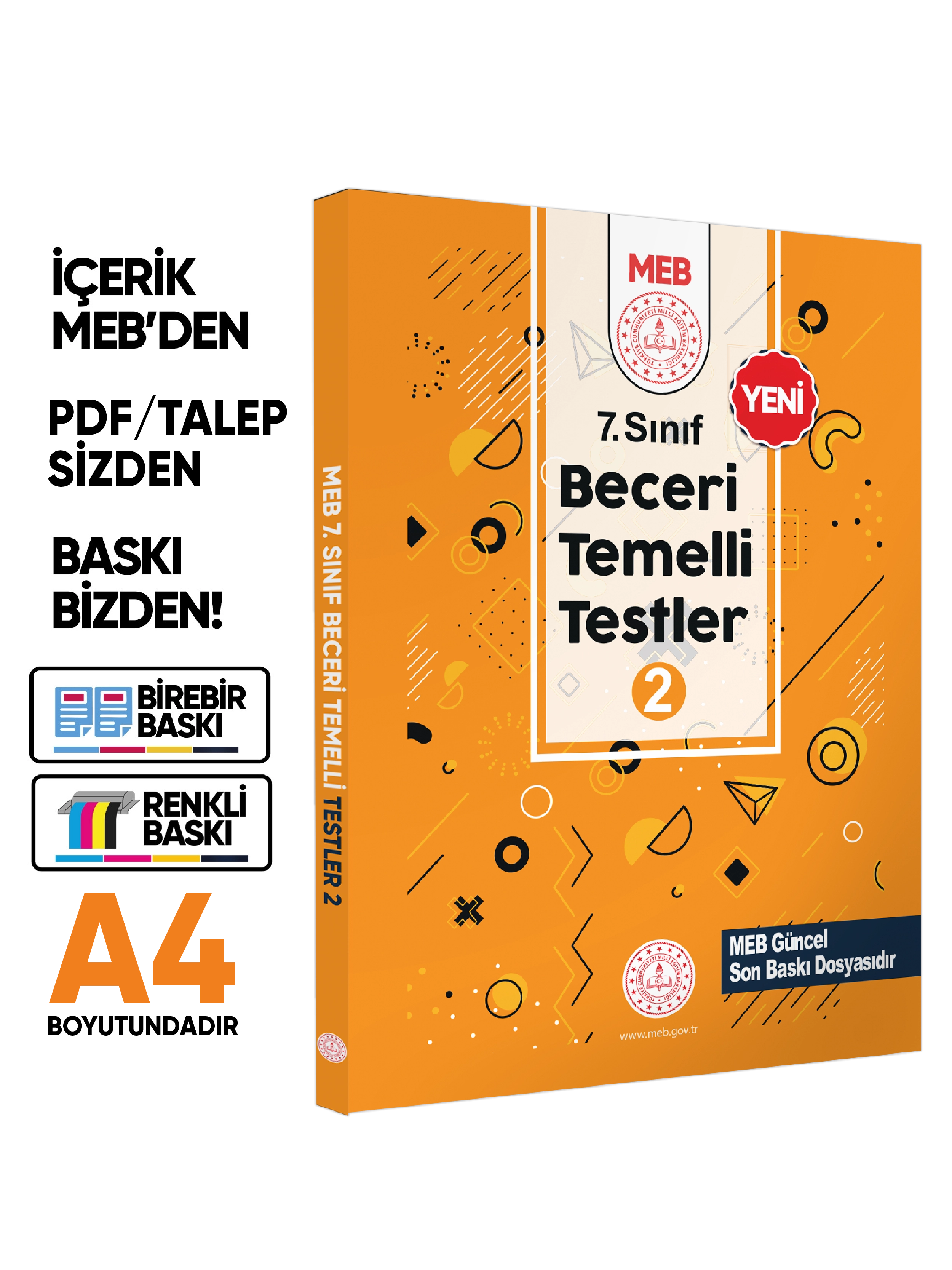 7.Sınıf MEB Beceri Temelli Testler 2. Kitap Örnek Soru Bankası BASKI ÜCRETİ