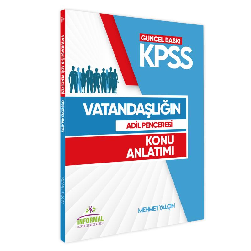 2025 İnformal Yayınları KPSS Vatandaşlık Adil Penceresi Konu Anlatım Kitabı Görsel/Pratik Notlar