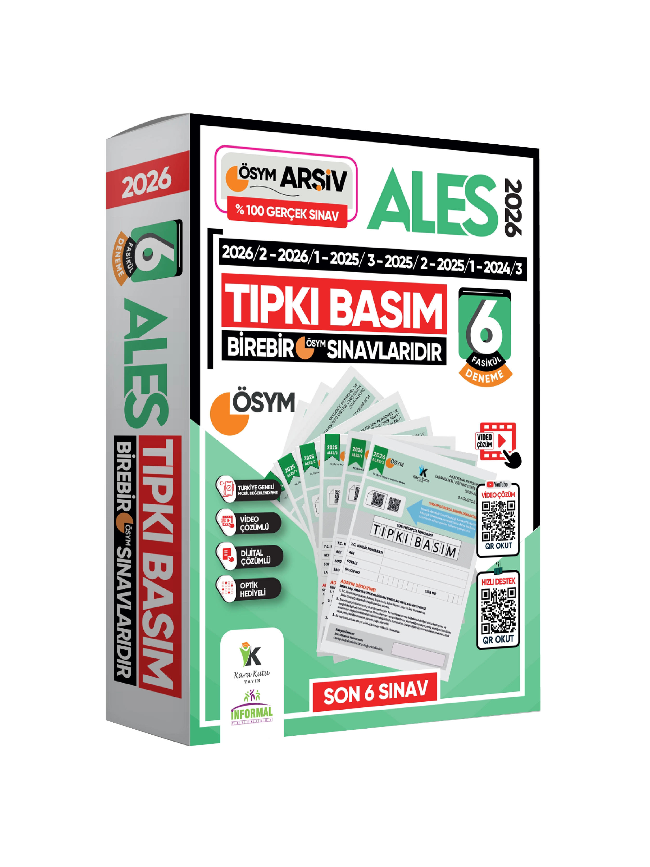 2026 ALES ÖSYM Tıpkı Basım Çıkmış Soru 6lı Deneme Paketi PDF/Video Çözümlü Türkiye Geneli