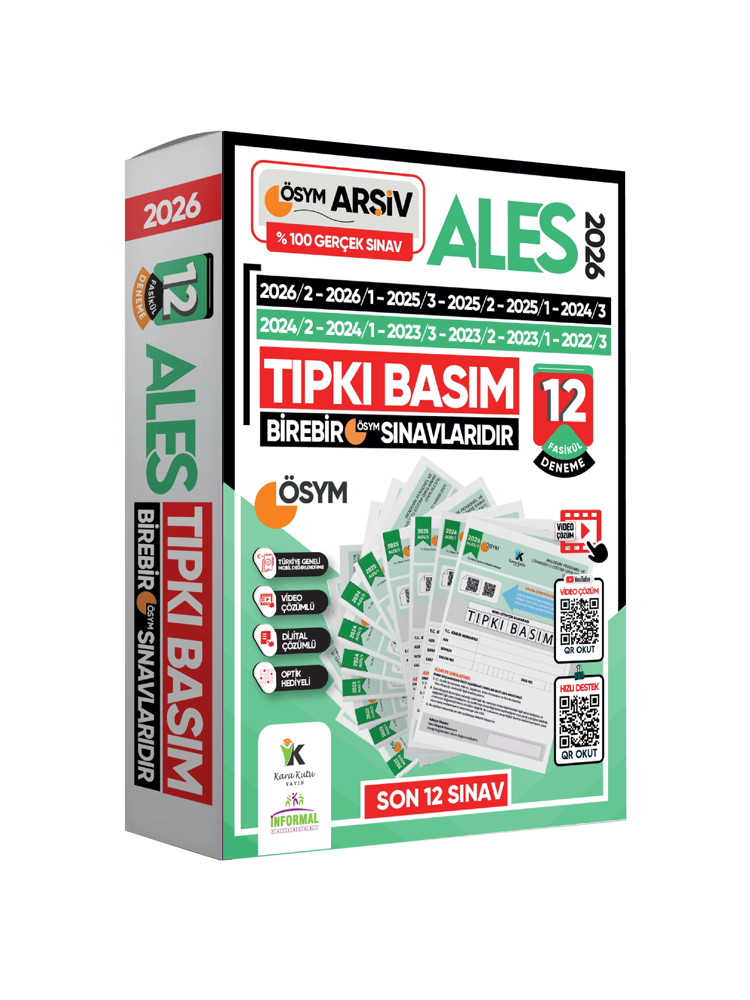 2026 ALES ÖSYM Tıpkı Basım Çıkmış Soru 12li Deneme Paketi PDF/Video Çözümlü Türkiye Geneli