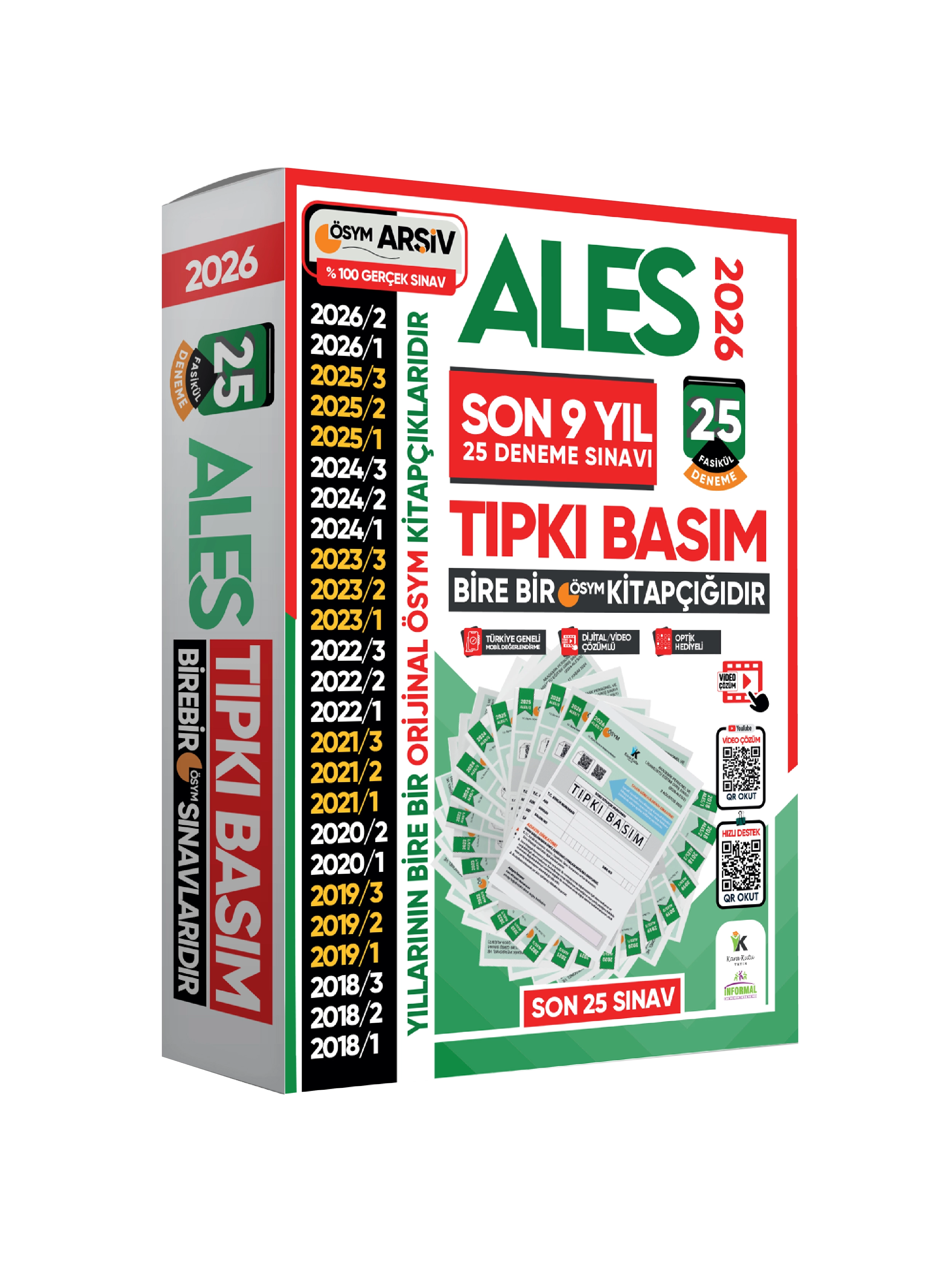 2026 ALES ÖSYM Tıpkı Basım EN EKONOMİK Çıkmış Soru 25li Deneme Paketi Video/PDF Çözüm Türkiye Geneli