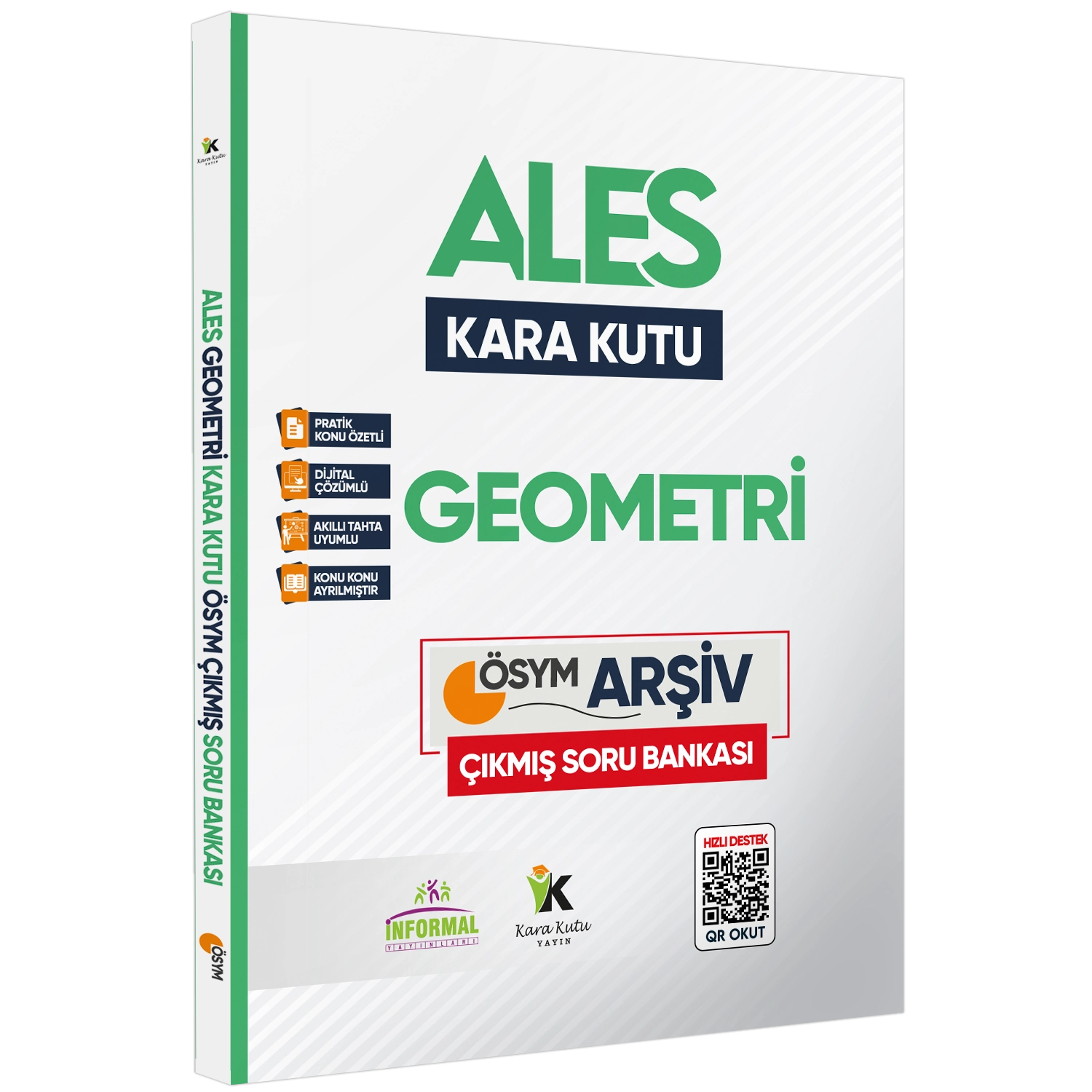 ALES Matematik TEK KİTAP ve Geometrinin Kara Kutusu Konu Ö.D.Çözümlü Çıkmış Soru Bankası Seti