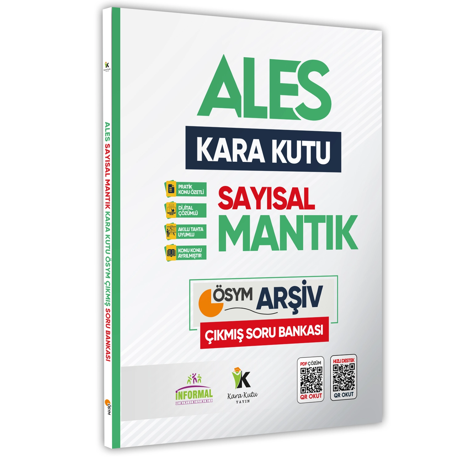 ALES Sayısal VE Sözel Mantık Kara Kutu Konu Özetli Tamamı Dijital Çözümlü Soru Bankası