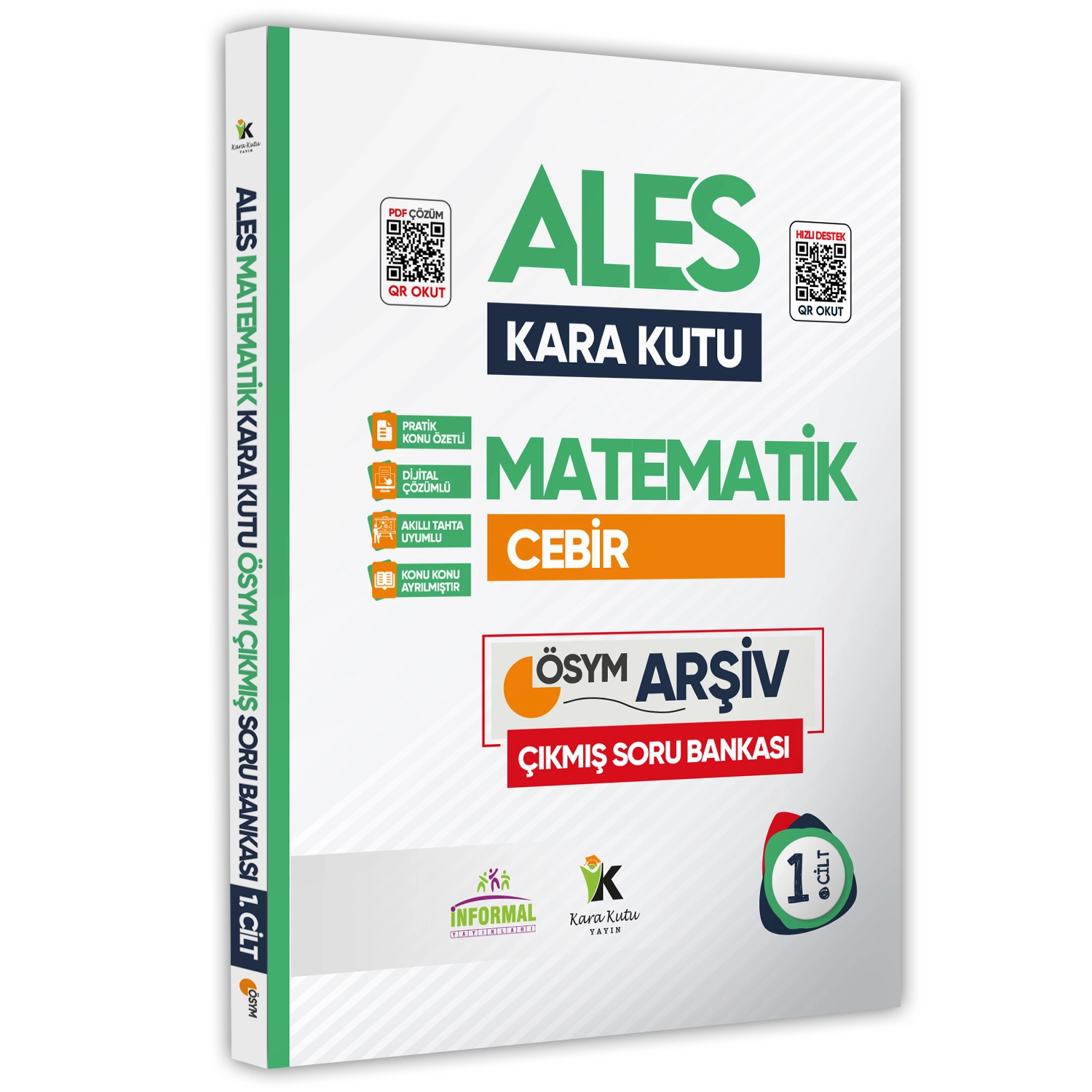 ALES Matematik Kara Kutu 1.ve 2.Cilt Konu Özetli D.Çözümlü ÖSYM Soru Bankası SET PAKET