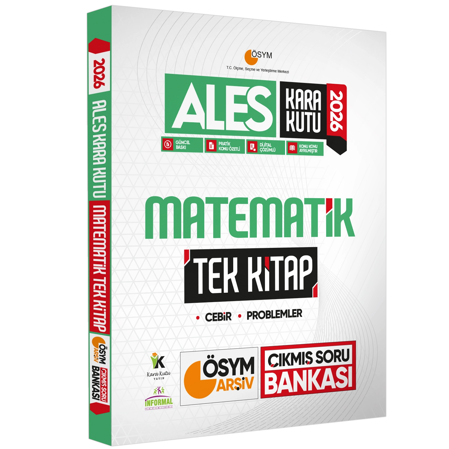 2026 ALES Kara Kutu Matematik TEK KİTAP ÖSYM Arşiv Çıkmış Soru Bankası Konu Özetli Dijital Çözümlü