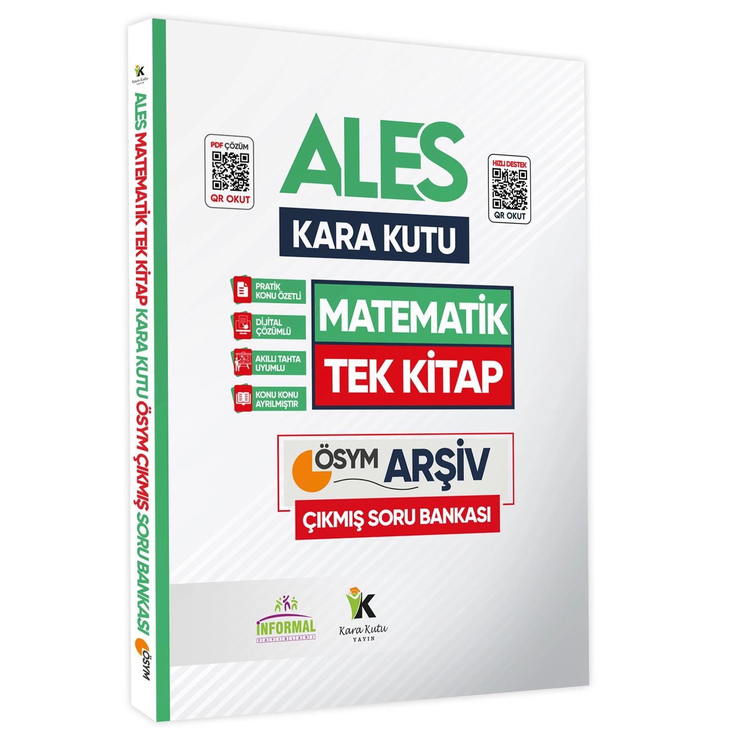 ALES Matematik TEK KİTAP ve Geometrinin Kara Kutusu Konu Ö.D.Çözümlü Çıkmış Soru Bankası Seti