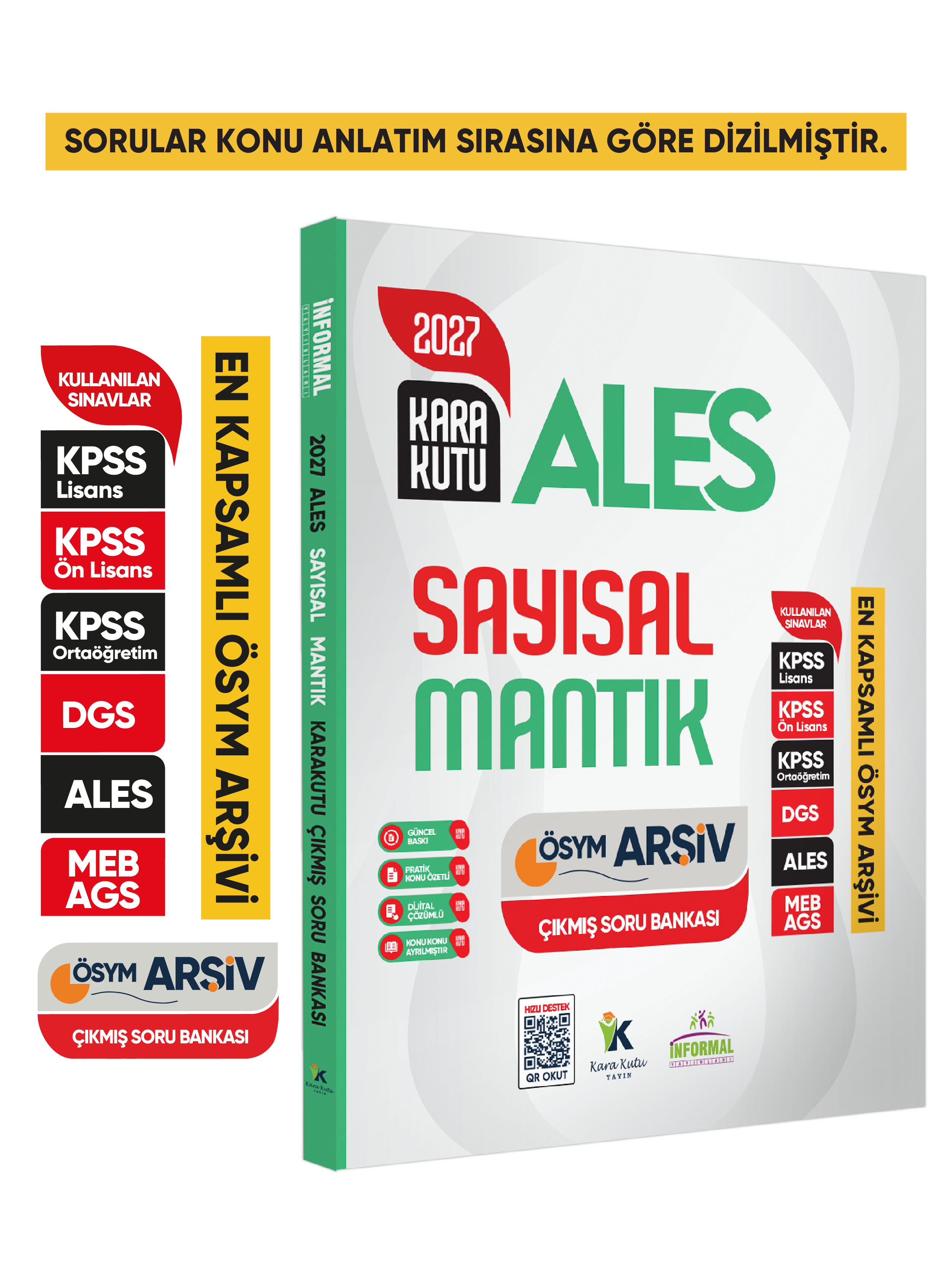 2027 ALES SAYISAL MANTIK Kara Kutu ÖSYM Çıkmış Soru Havuzu Bankası Konu Özetli Dijital Çözümlü