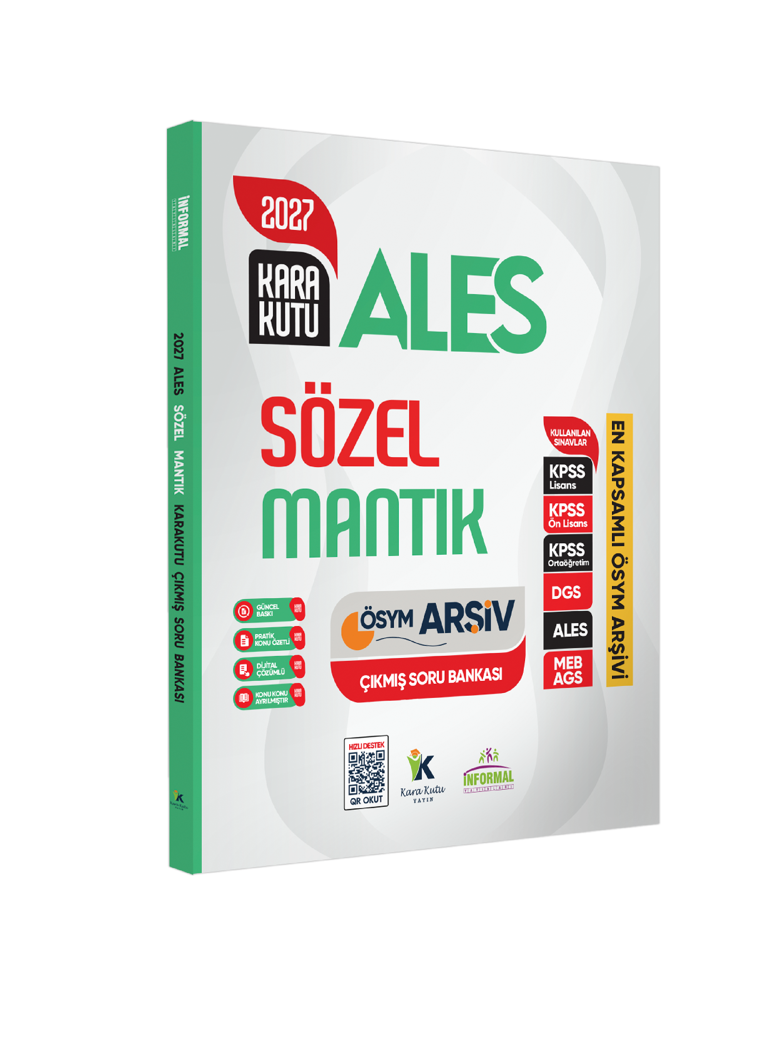 2027 ALES SÖZEL MANTIK Kara Kutu ÖSYM Çıkmış Soru Havuzu Bankası Konu Özetli Dijital Çözümlü