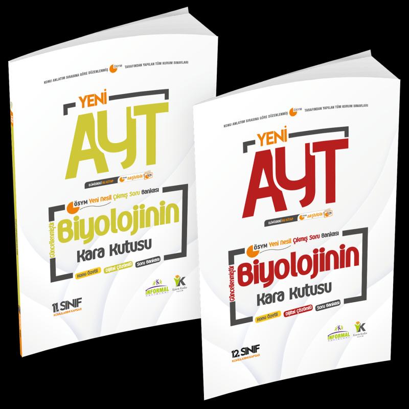 YKS AYT Biyolojinin Kara Kutusu 2li SET Konu Özetli Dijital Çözümlü ÖSYM Soru BANKASI PAKET SET
