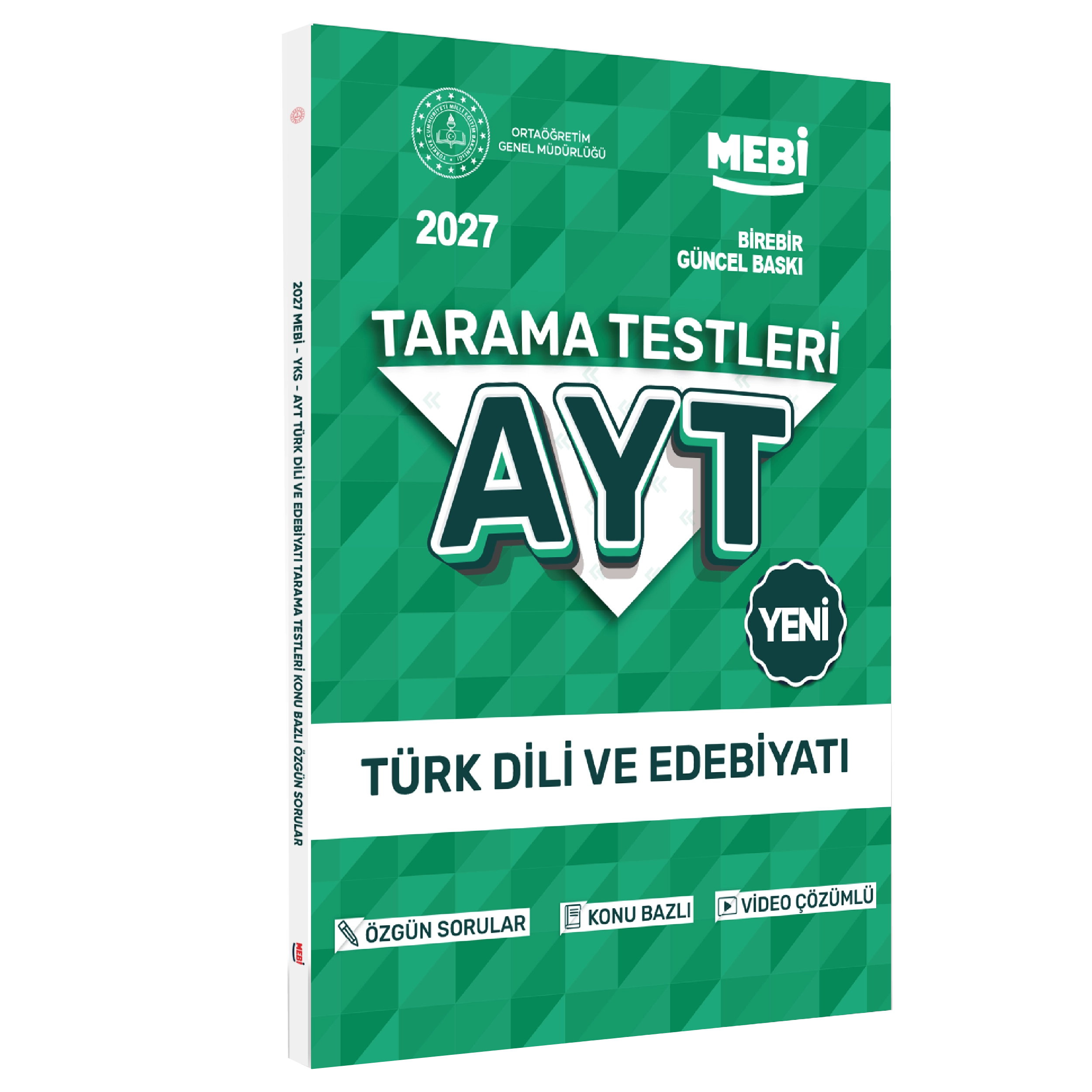 2027 YKS-AYT MEBİ-OGM Türk Dili Ve Edebiyatı Özgün Tarama Testleri Kitabı A4 Boyut BASKI ÜCRETİ