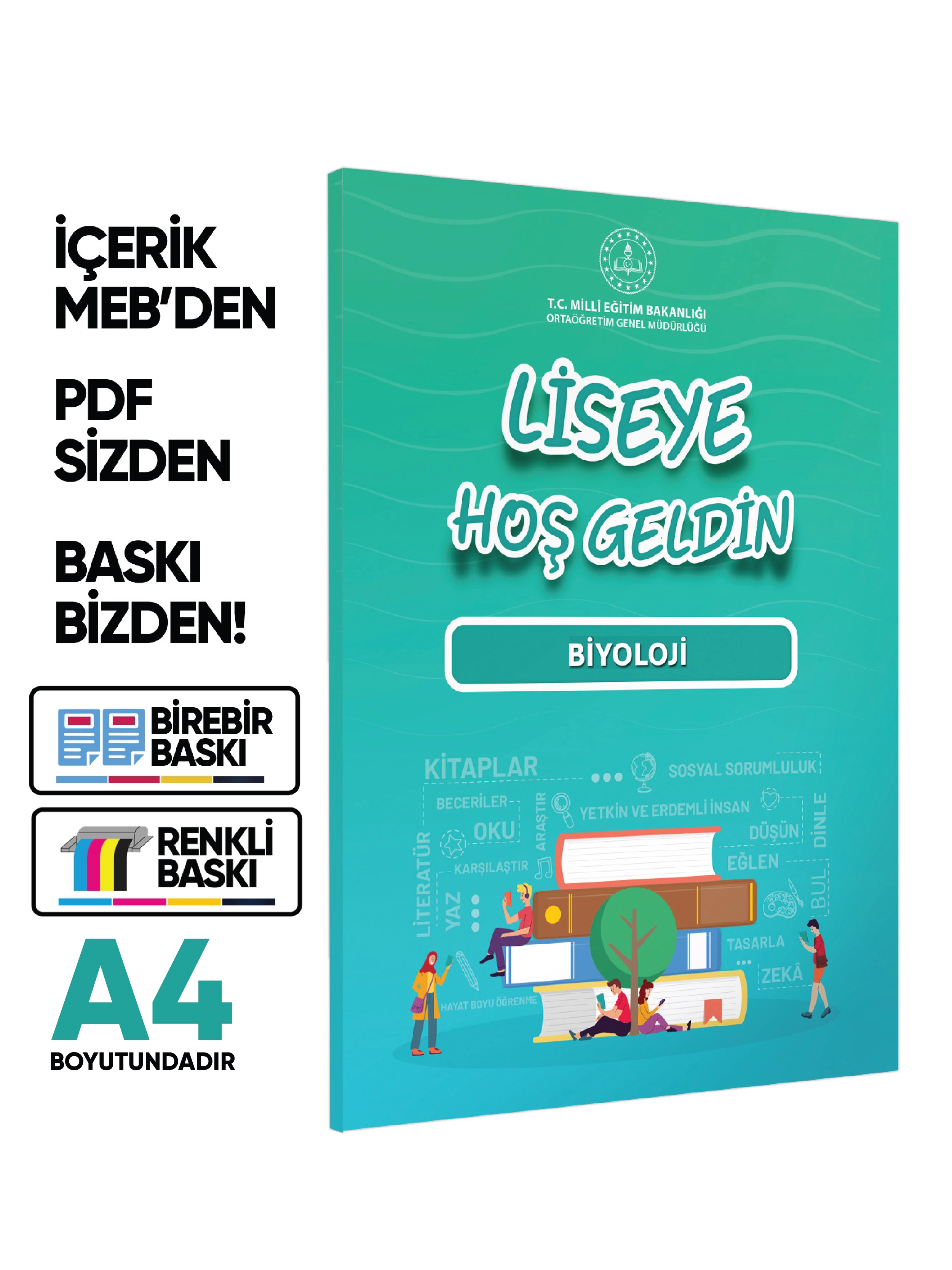 2027 MEBİ 10.Sınıf Maarif Modeli Yeni Müfredat LİSEYE HOŞGELDİN Biyoloji Kitabı BASKI ÜCRETİ
