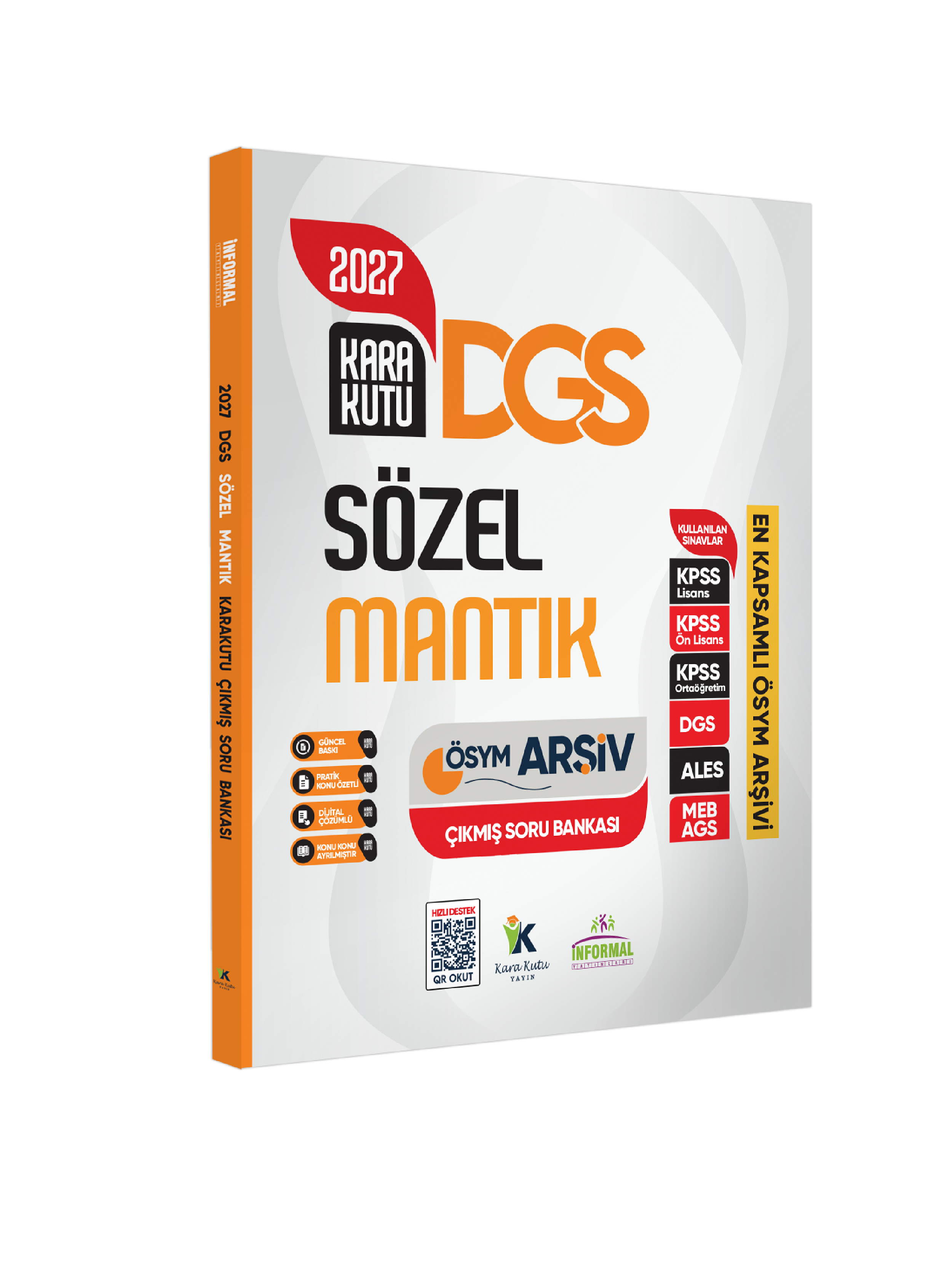 2027 DGS SÖZEL MANTIK Kara Kutu ÖSYM Çıkmış Soru Havuzu Bankası Konu Özetli Dijital Çözümlü