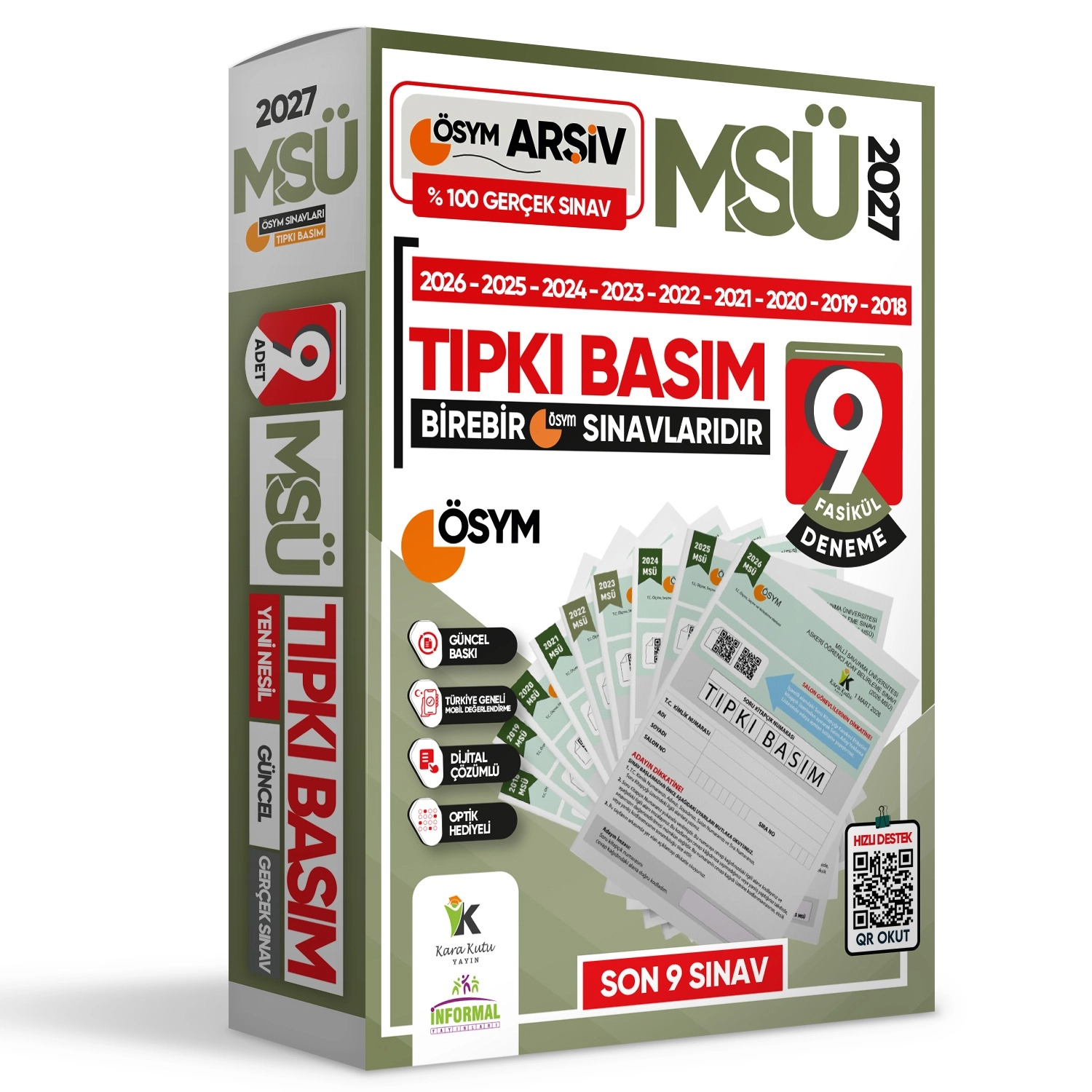 2026 MSÜ ÖSYM Çıkmış Soru Tıpkı Basım 9llu Deneme Paketi Türkiye Geneli Video ve Dijital Çözümlü