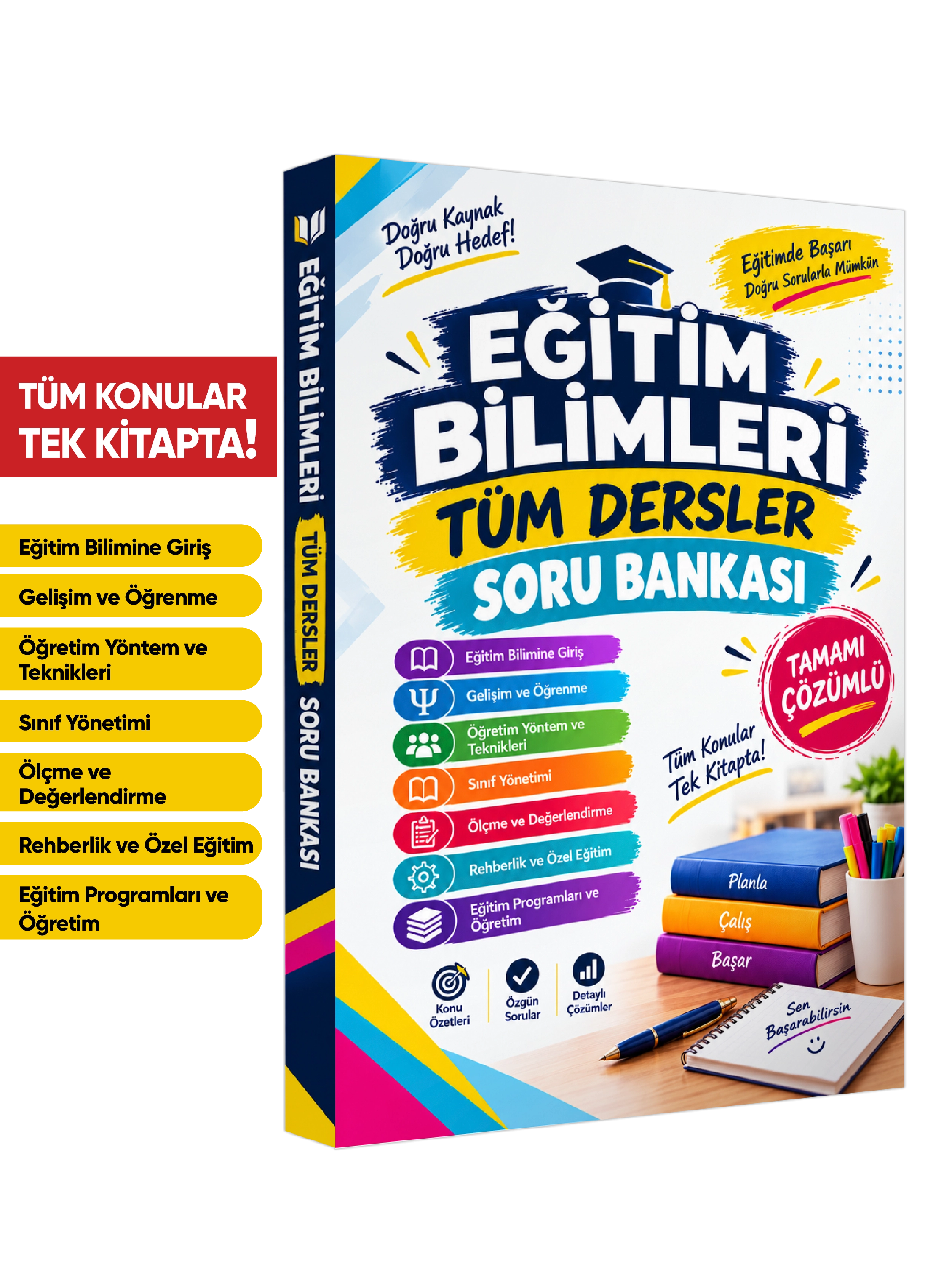 Anamorfik Yayınları KPSS Eğitim Bilimleri TÜM DERSLER TEK KİTAP Tamamı Çözümlü Soru Bankası