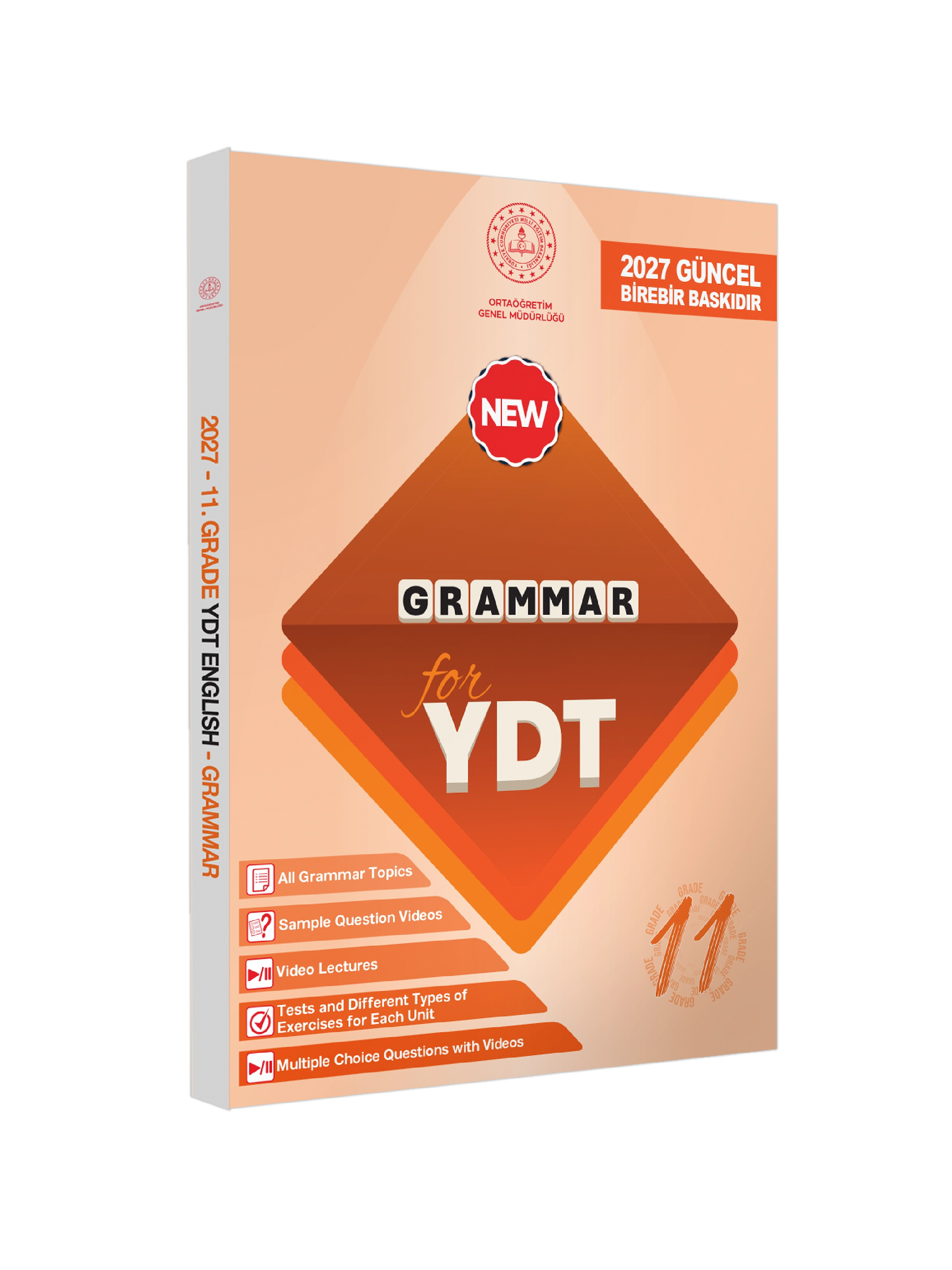2027 YDT MEBİ İngilizce 11.Sınıf Grammar (Dilin Yapısı) Konu Anlatımı Kitabı BASKI ÜCRETİ