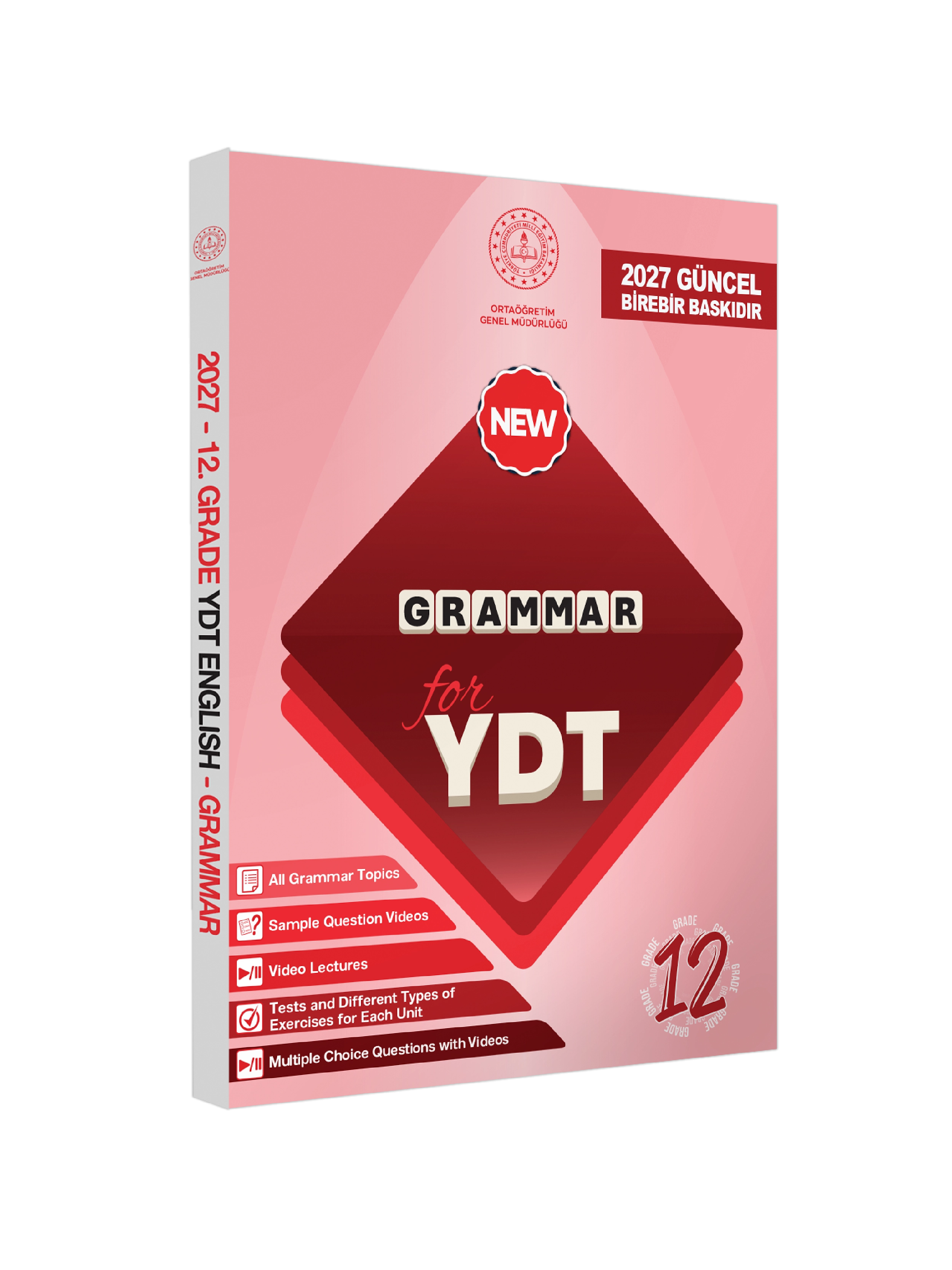 2027 YDT MEBİ İngilizce 12.Sınıf Grammar (Dilin Yapısı) Konu Anlatımı Kitabı BASKI ÜCRETİ