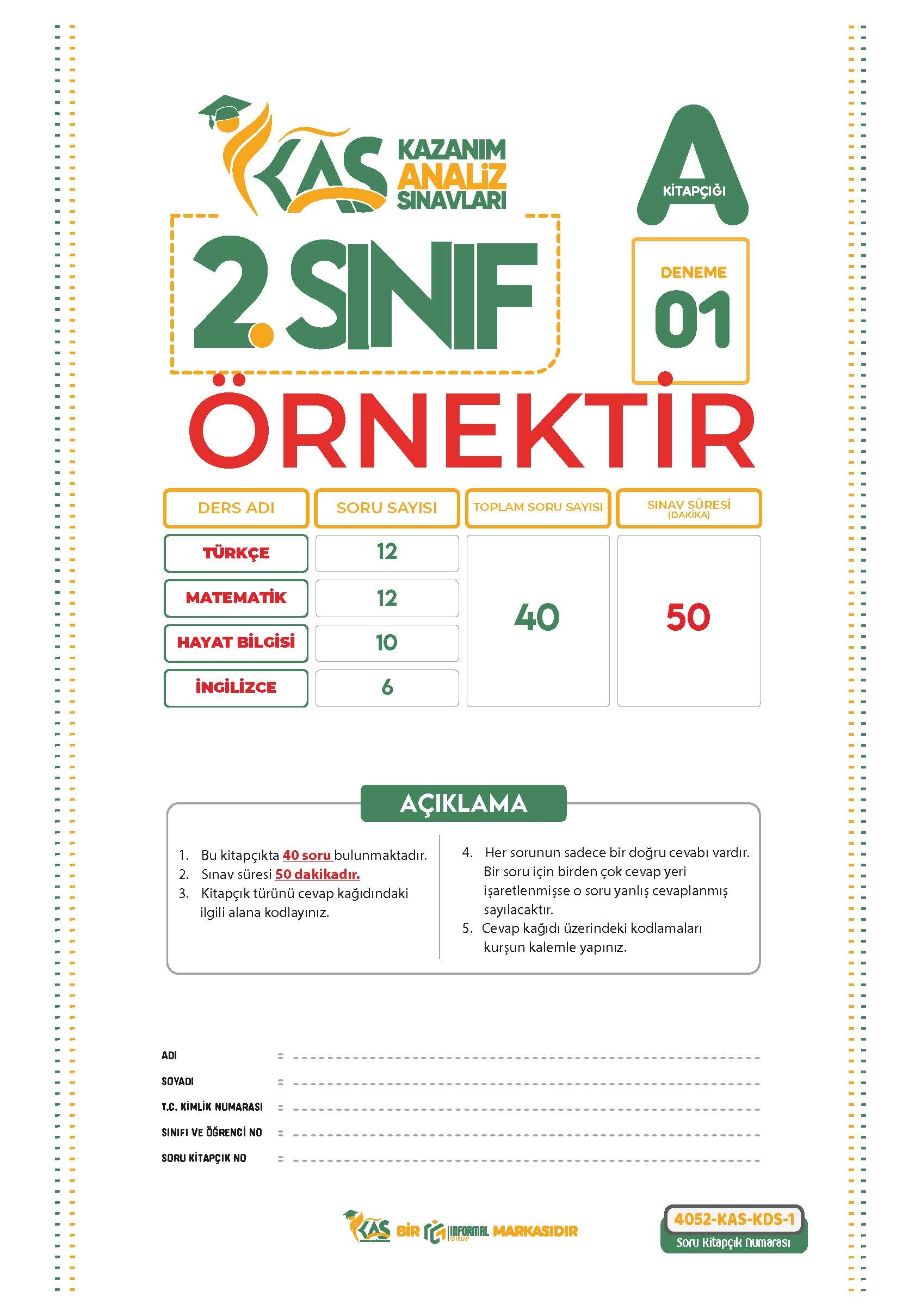 2026 2.Sınıf Maarif Modeli Hashtag Yayınları 4lü SARMAL Özgün Deneme Paketi