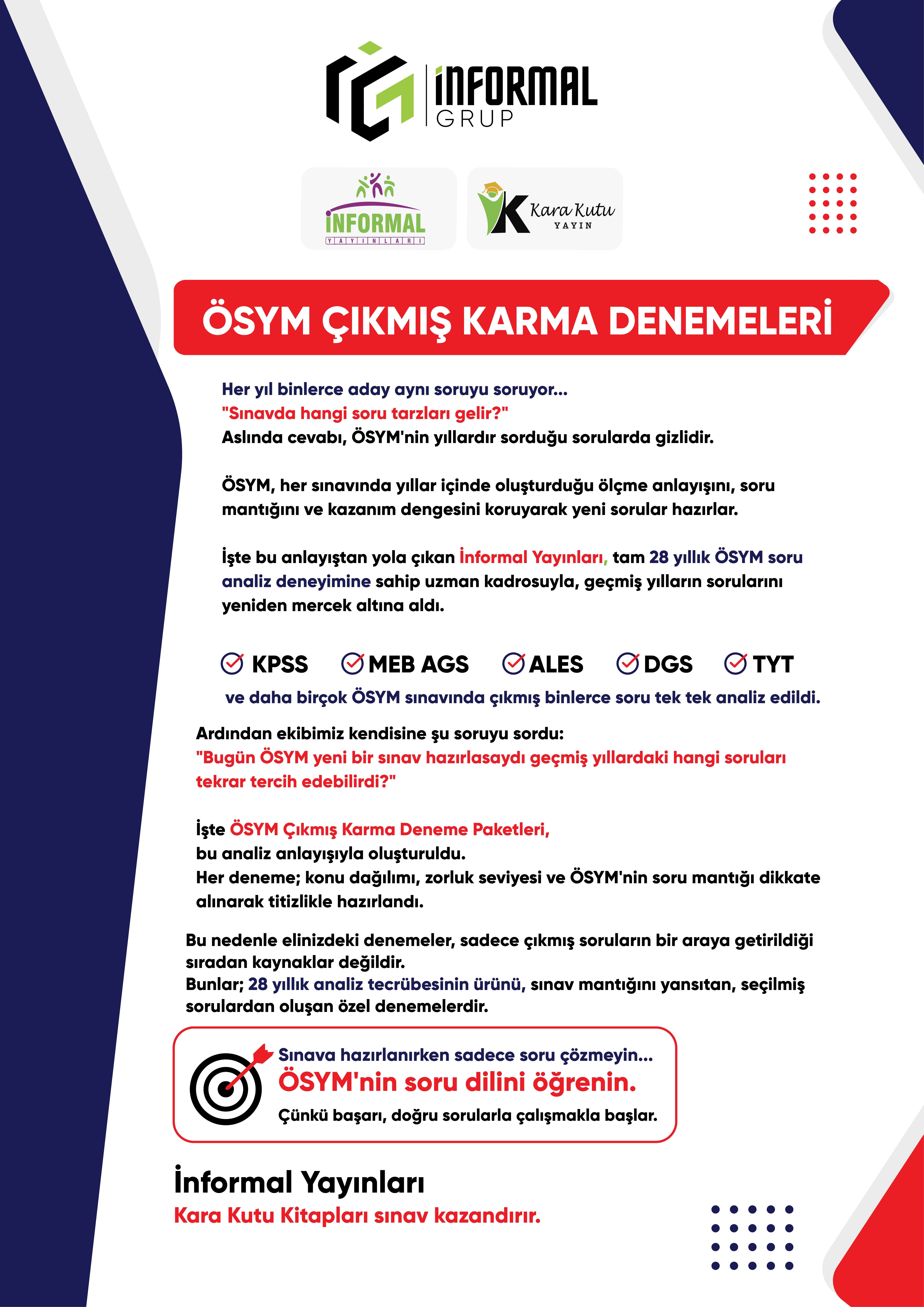 2027 TYT ÖSYM Çıkmış Karma Kara Kutu Sayısal-Sözel-Eşit Ağırlık TG 10lu Deneme Paketi D.Çözümlü