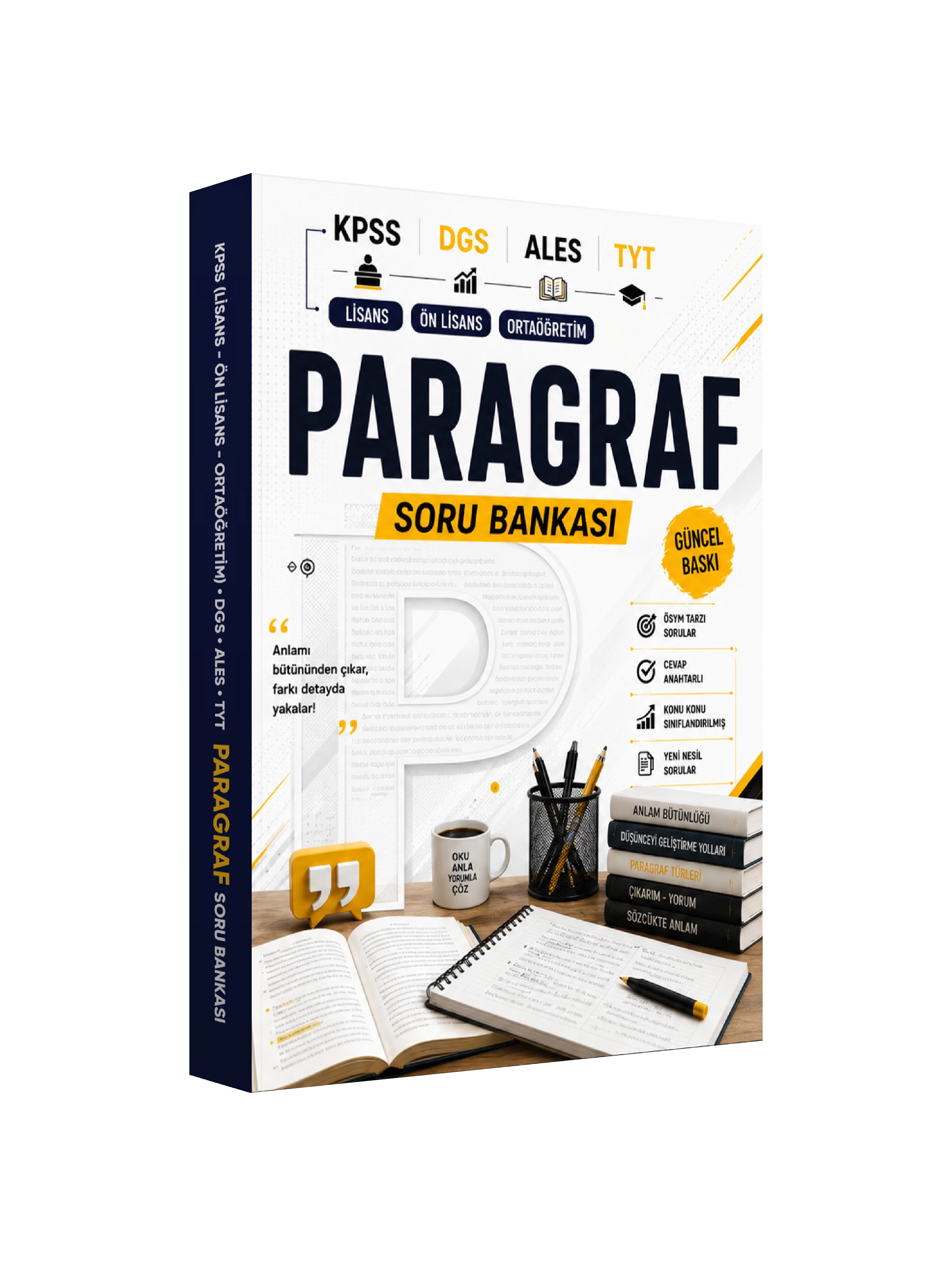 KPSS-DGS-ALES-TYT Paragraf Soru Bankası(ÖSYM Tarzında Yeni Nesil Sorular) Güncel Baskı